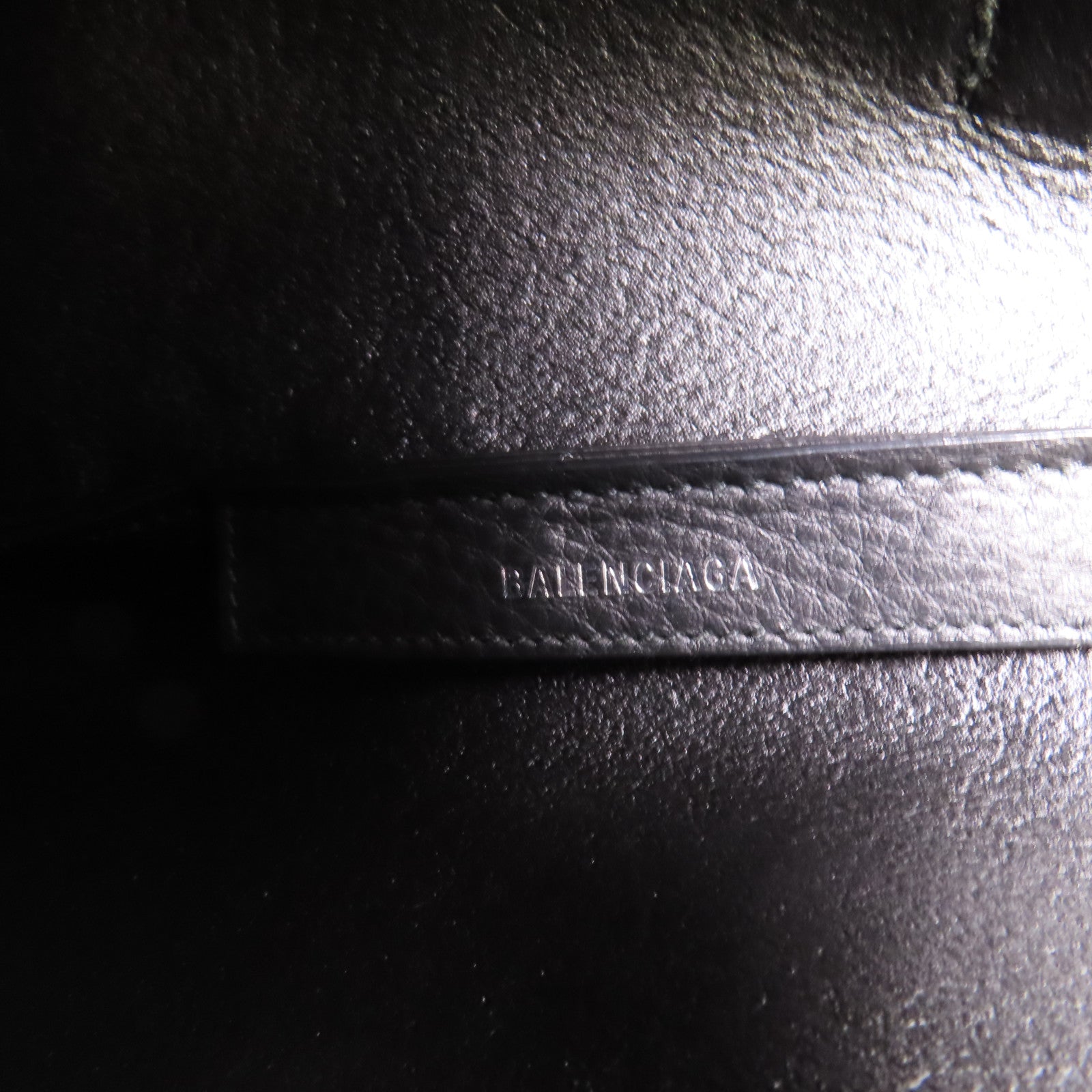 BALENCIAGA 牛皮皮革2 Way Shoulder銀扣手挽肩背兩用袋