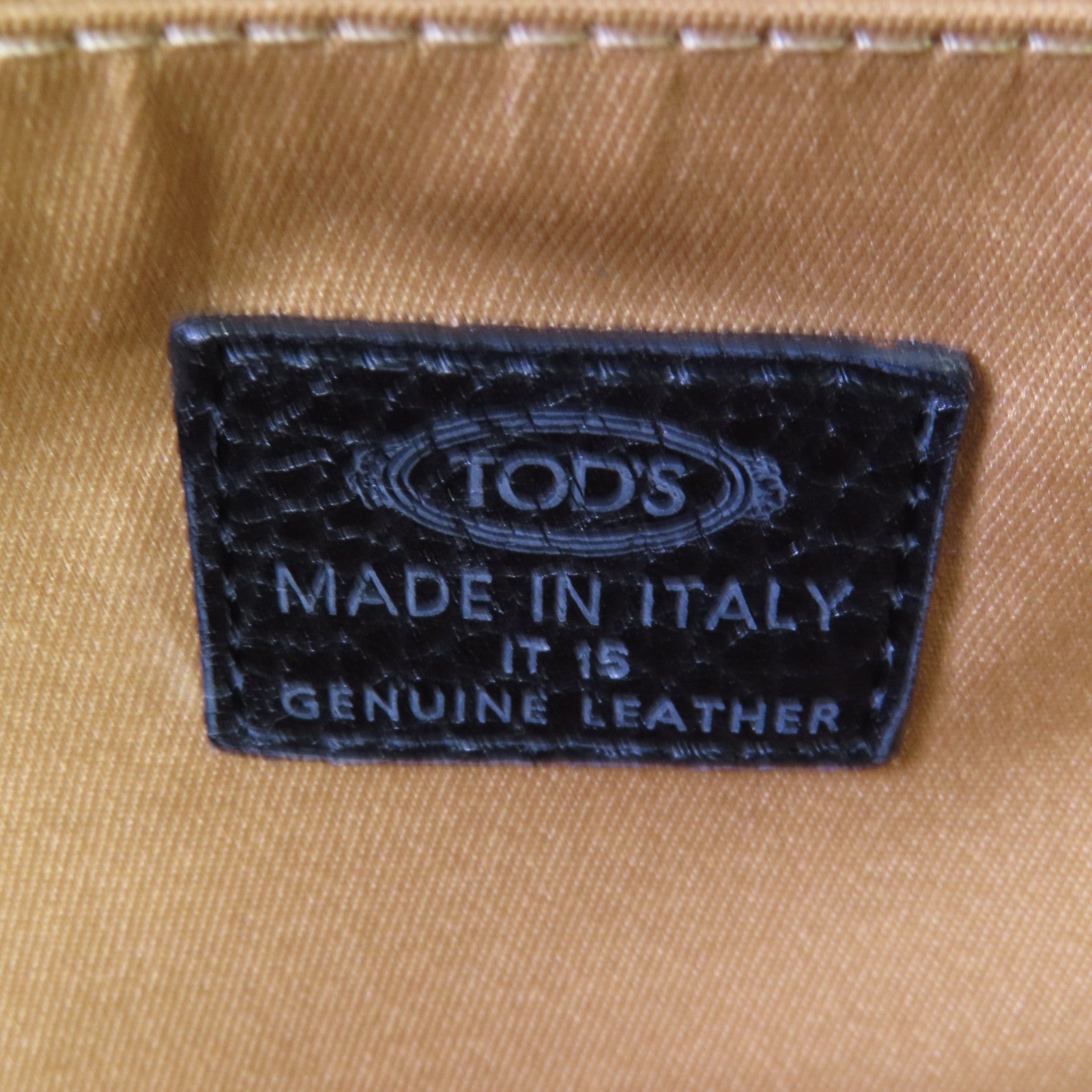 TOD'S 牛皮皮革Hand Bag銀扣手挽袋