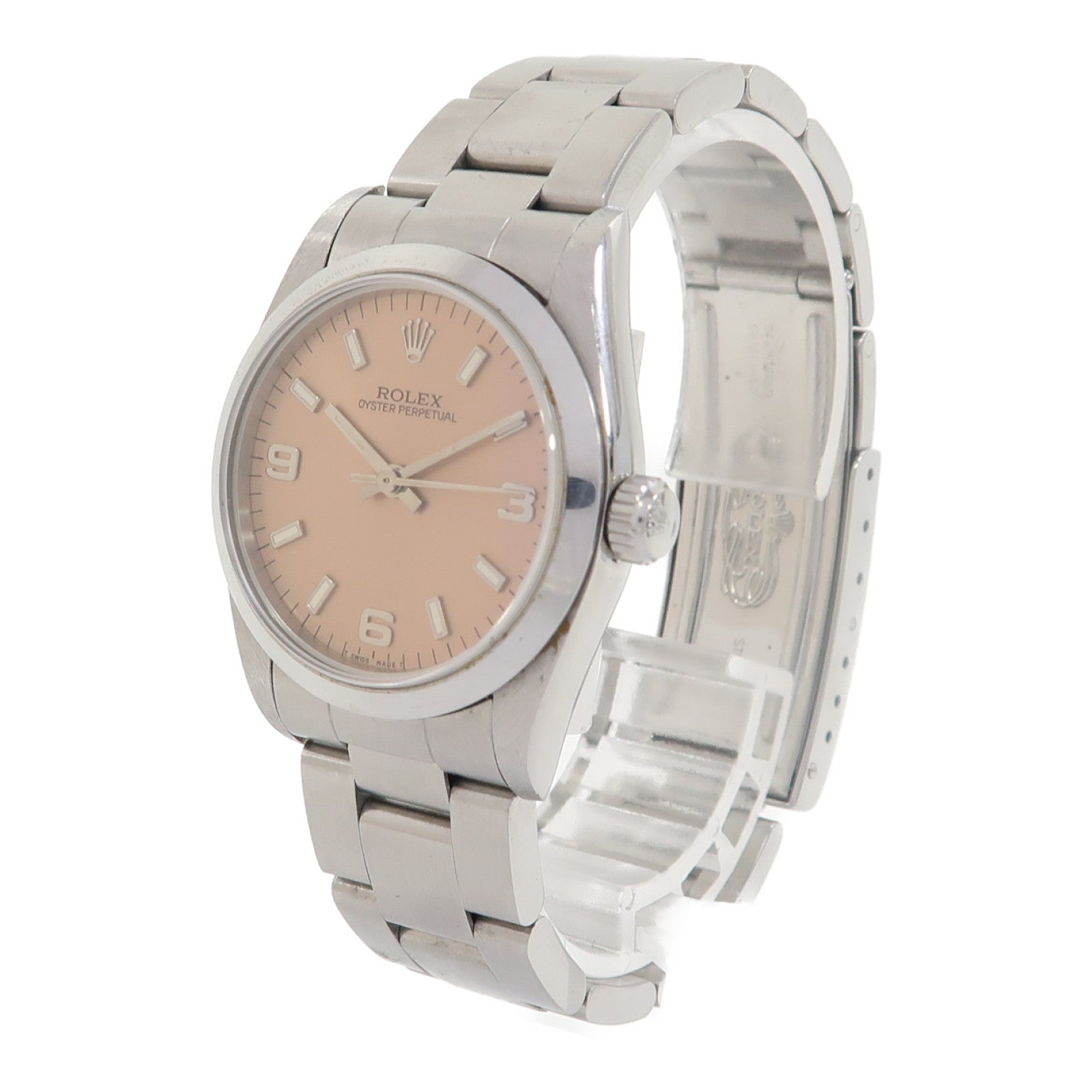 ROLEX Oyster Perpetual 31mm不鏽鋼手錶自動機芯粉紅色