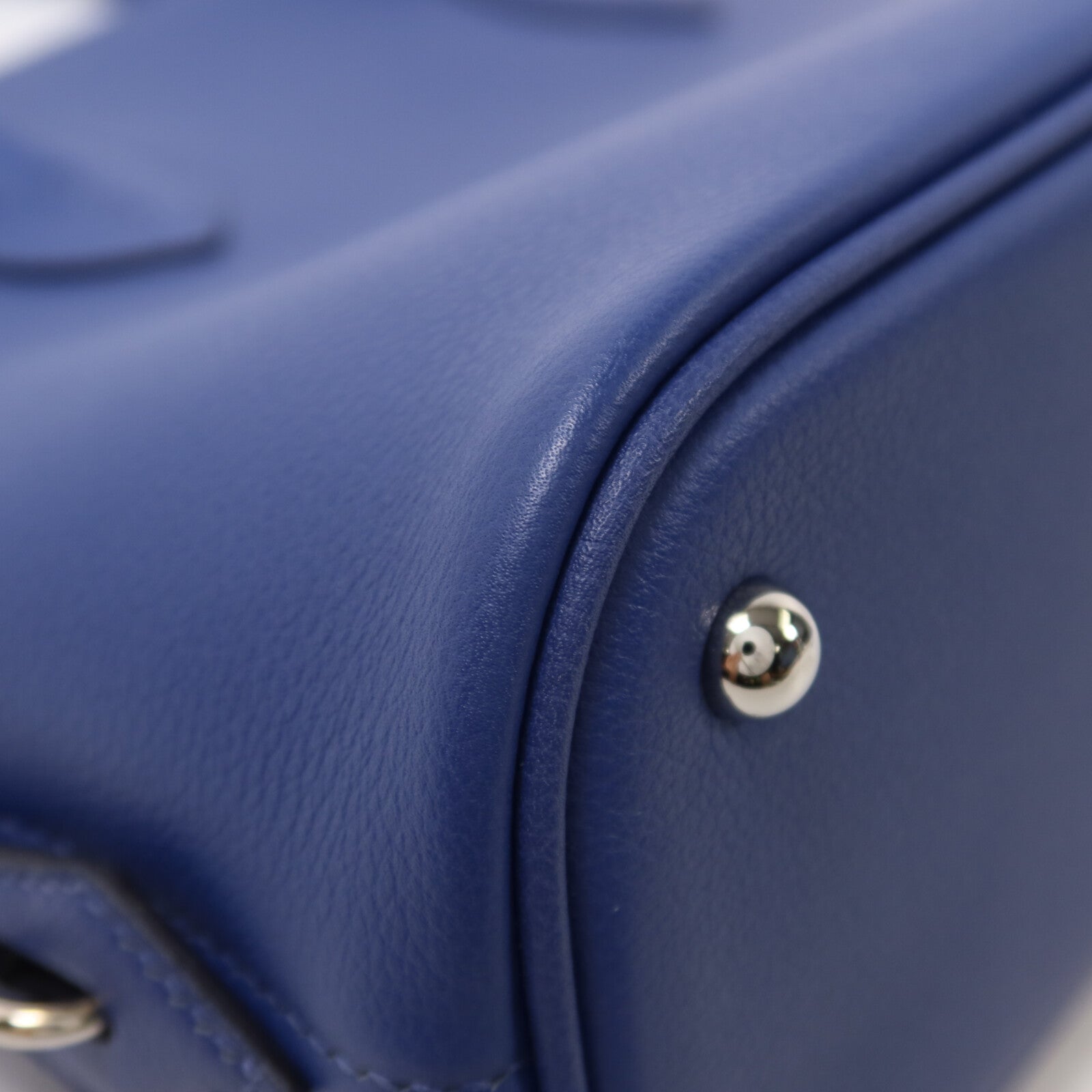 HERMES Evercolor皮革Bolide 25手挽肩背兩用袋Bleu Saphir/Cassis