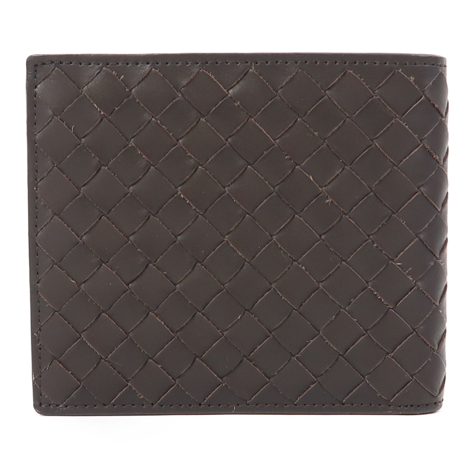BOTTEGA VENETA 織紋牛皮皮革Wallet錢包啡色