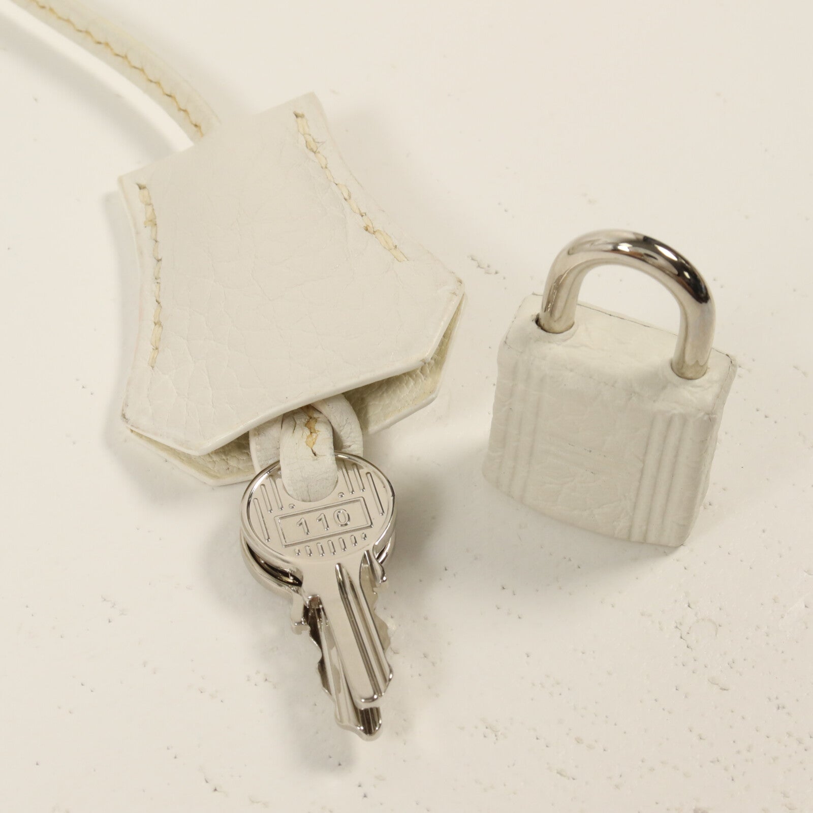 HERMES Togo皮革Birkin 30手挽袋Blanc