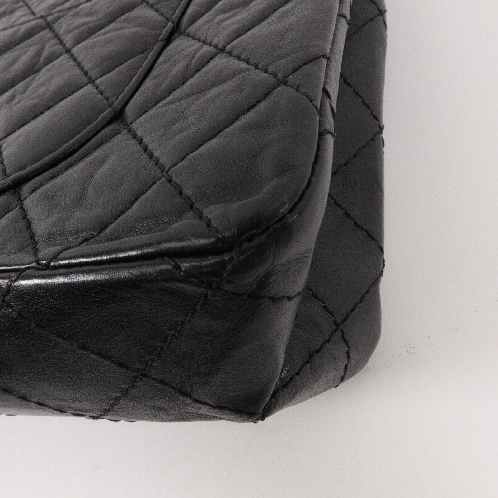 CHANEL 牛皮皮革2.55 Large鏈帶肩背袋