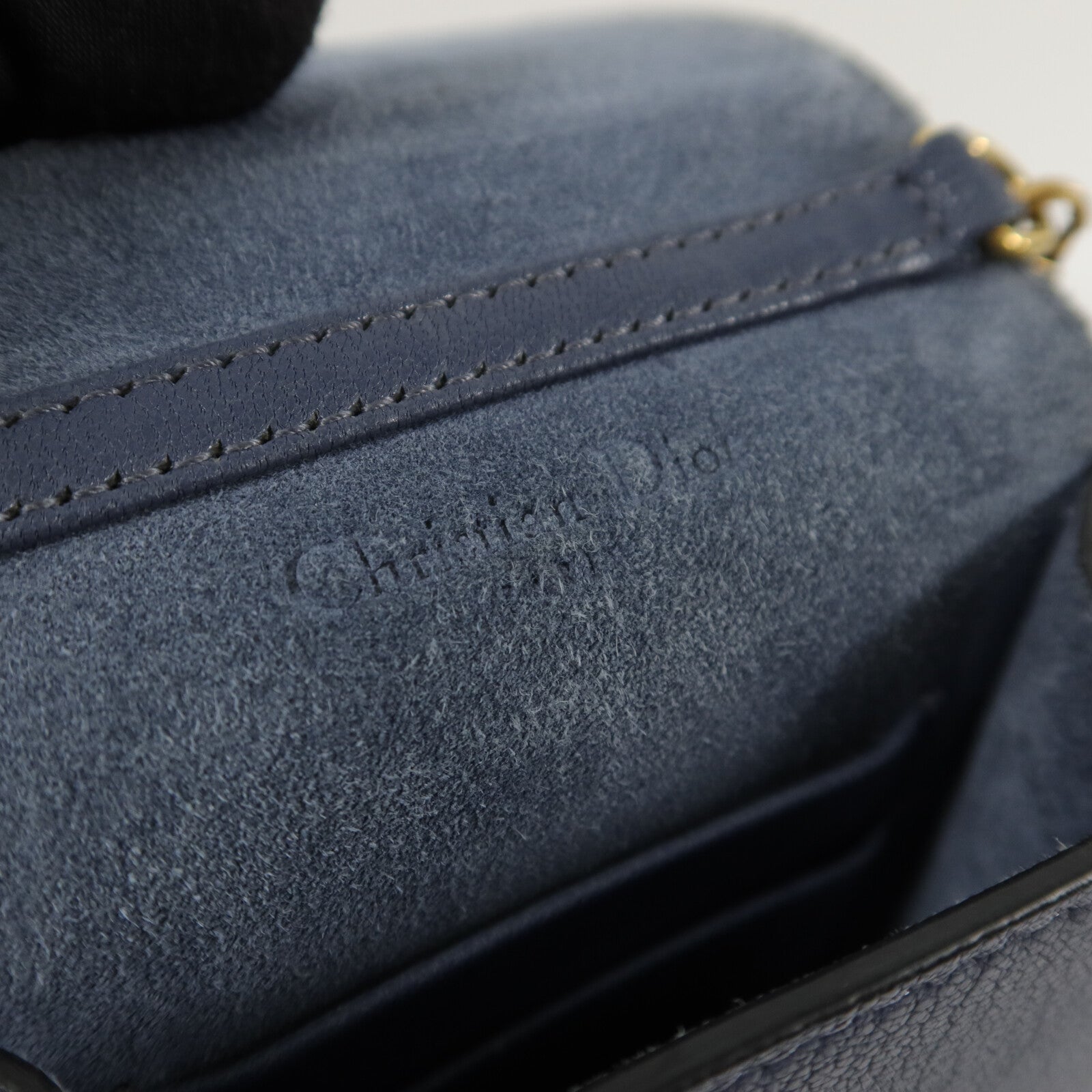Dior 牛皮皮革Saddle Phone Bag鏈帶肩背袋