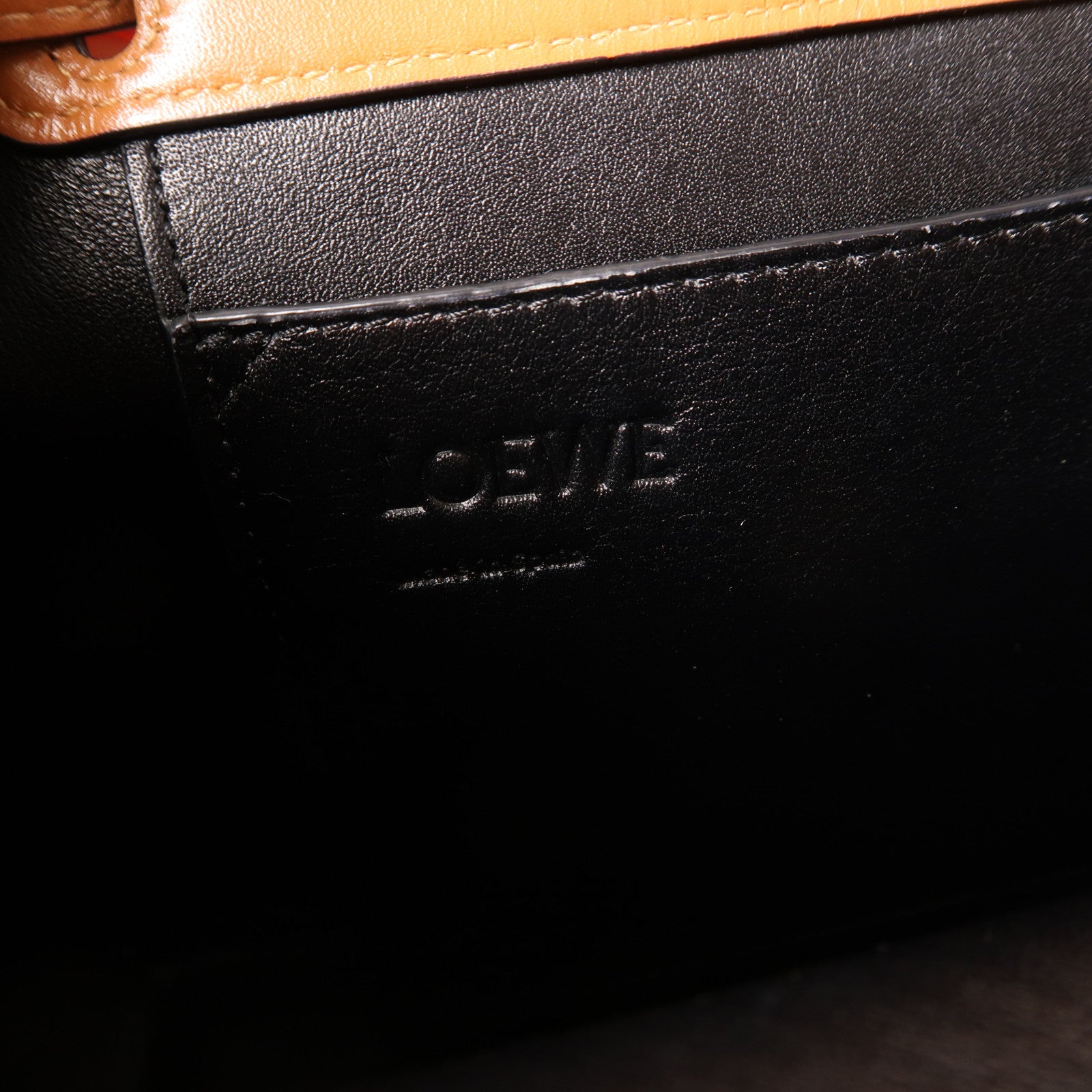 LOEWE 【激減優惠】牛皮皮革Mini Lazo金扣手挽肩背兩用袋啡色