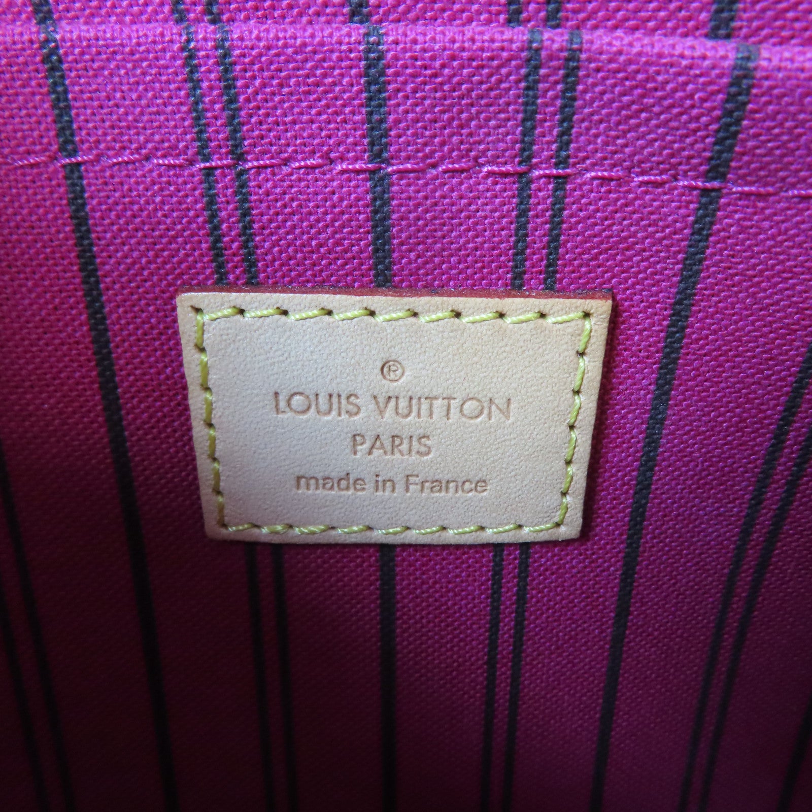 LOUIS VUITTON Monogram Neverfull GM金扣手挽袋啡色
