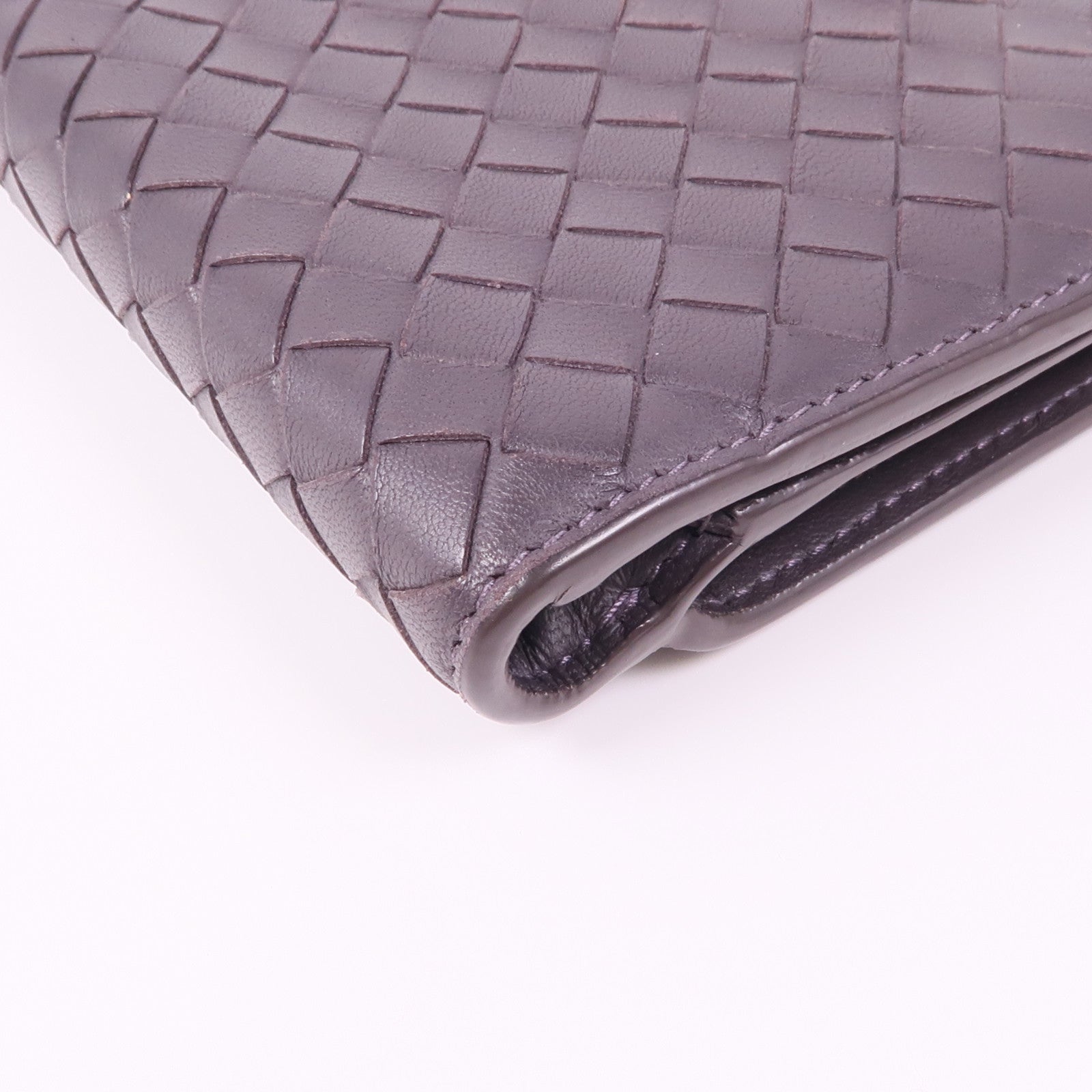 BOTTEGA VENETA 【激減優惠】織紋皮革Wallet銀扣錢包