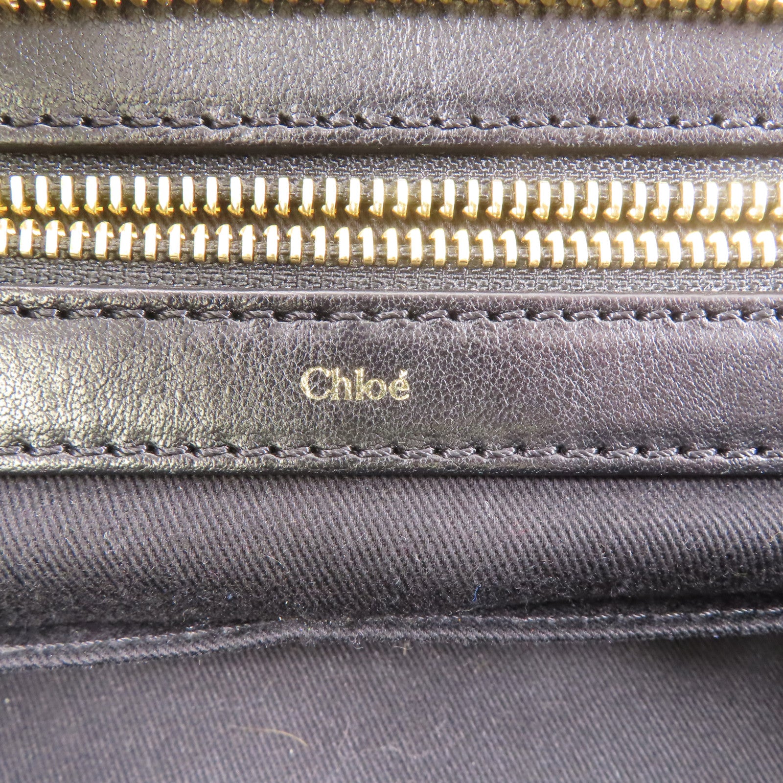 Chloe 【激減優惠】牛皮皮革/蛇皮皮革Tote Bag金扣手挽袋黑色