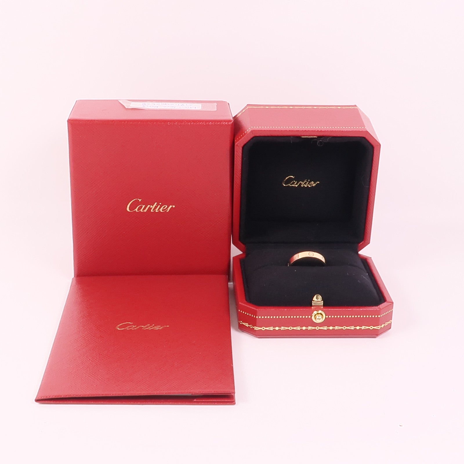 CARTIER 18K玫瑰金Mini Love Ring戒指Cartier#55/US#7