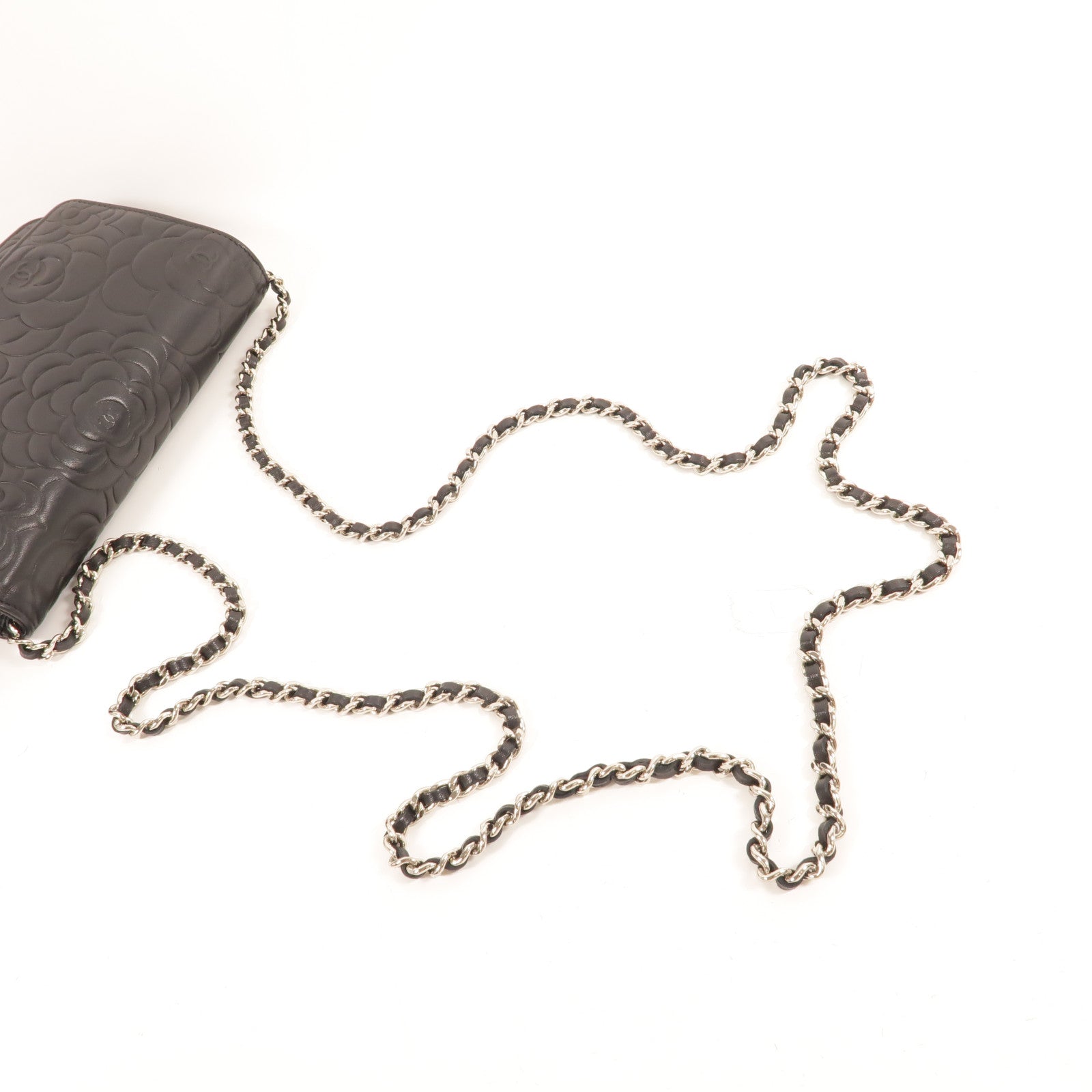 CHANEL 羊皮皮革WOC Wallet On Chain鏈帶肩背袋