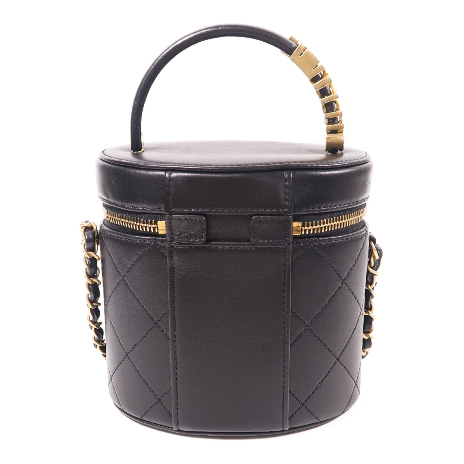 CHANEL 牛皮皮革Chain Shoulder Bag金扣鏈帶手挽肩背兩用袋