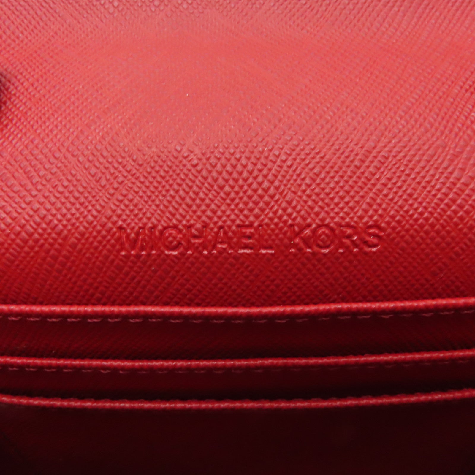 Michael Kors 【激減優惠】牛皮皮革Shoulder Bag金扣鏈帶肩背袋紅色
