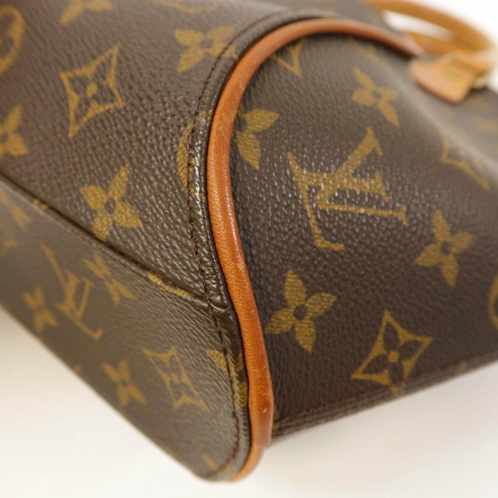LOUIS VUITTON Monogram Elipse PM金扣手挽袋啡色