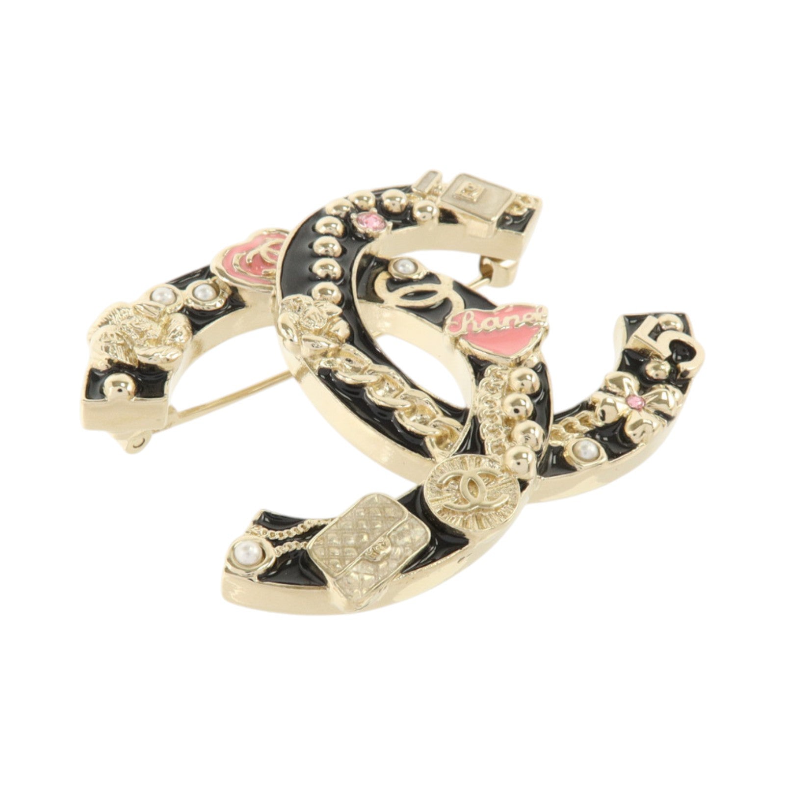 CHANEL 金屬/PVC Brooch胸針