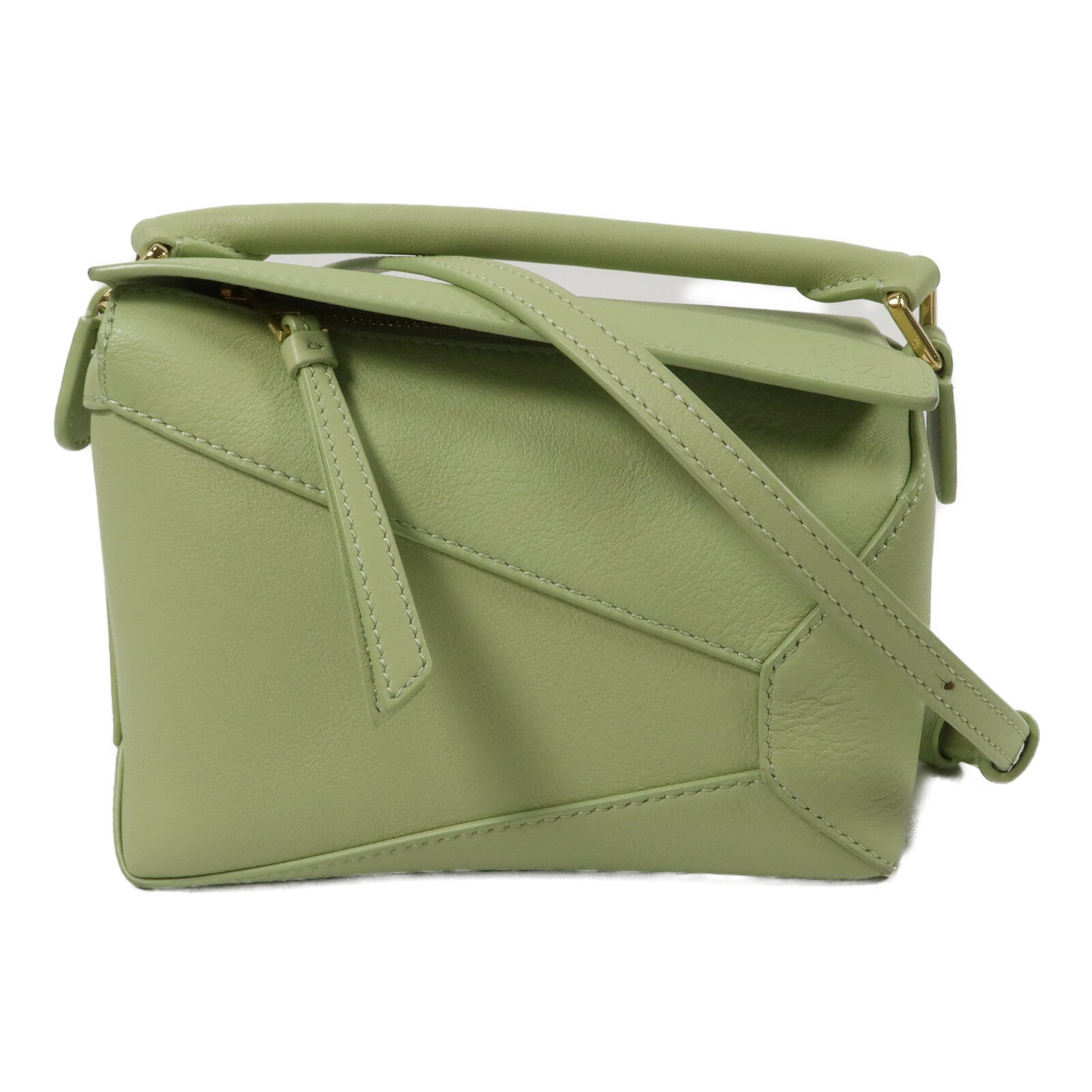 LOEWE 牛皮皮革Mini Puzzle Edge手挽肩背兩用袋