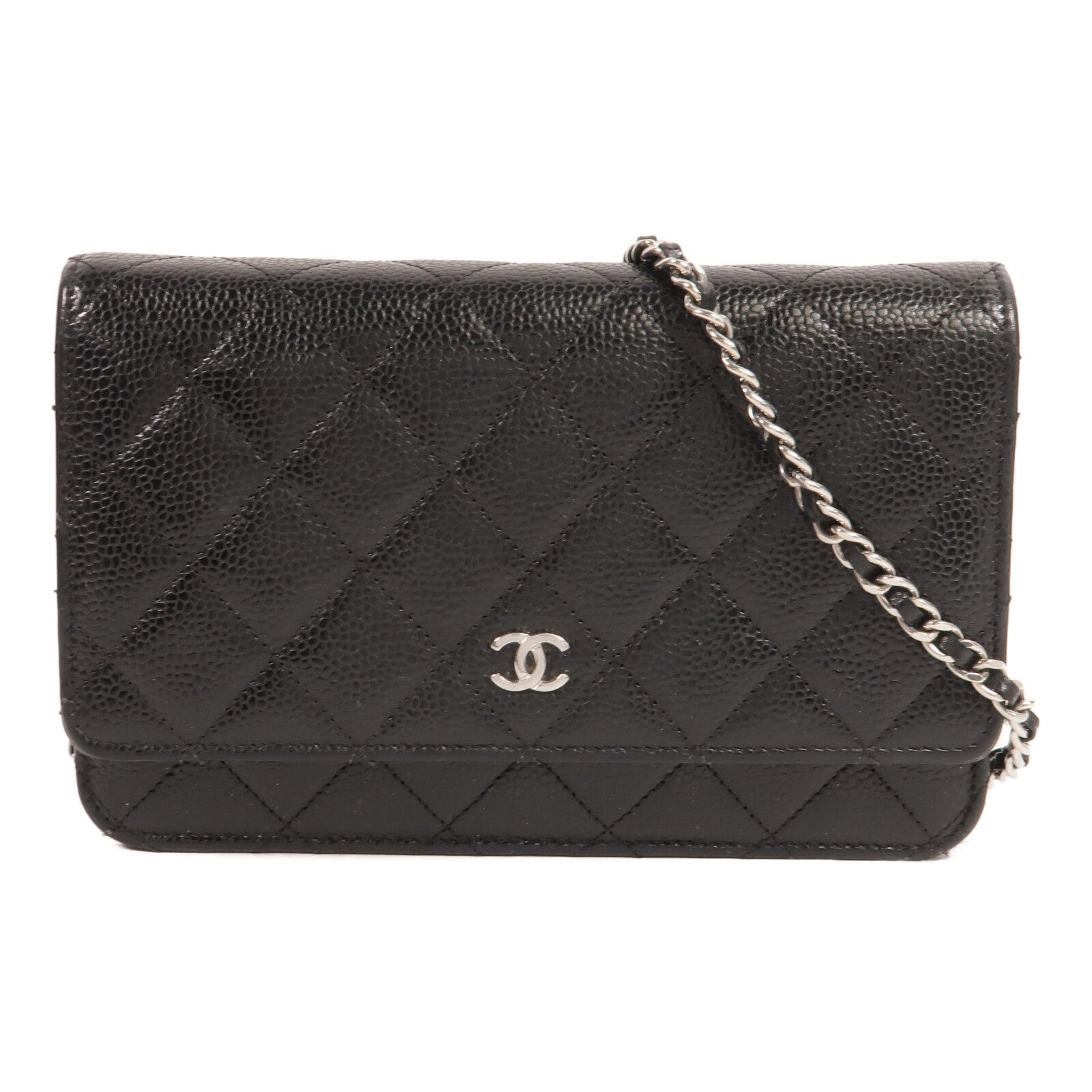 CHANEL 牛皮皮革WOC Wallet On Chain鏈帶肩背袋