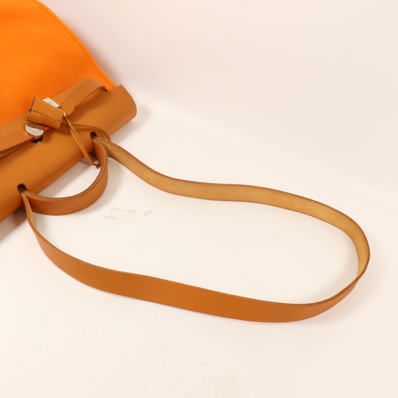 HERMES 帆布Herbag MM手挽肩背兩用袋Orange