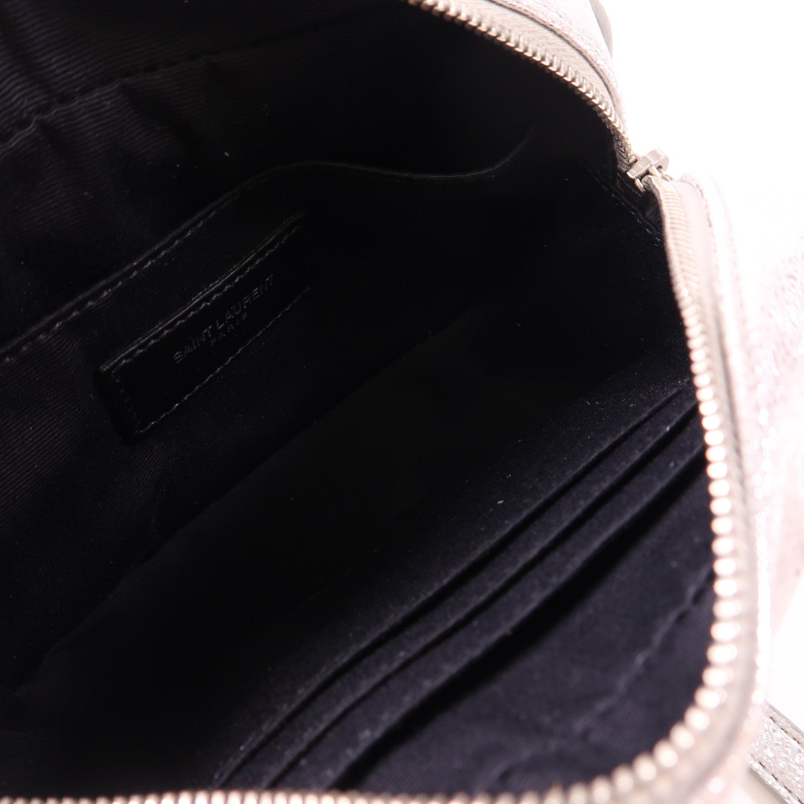 YVES SAINT LAURENT 皮革Waist Bag銀扣腰包