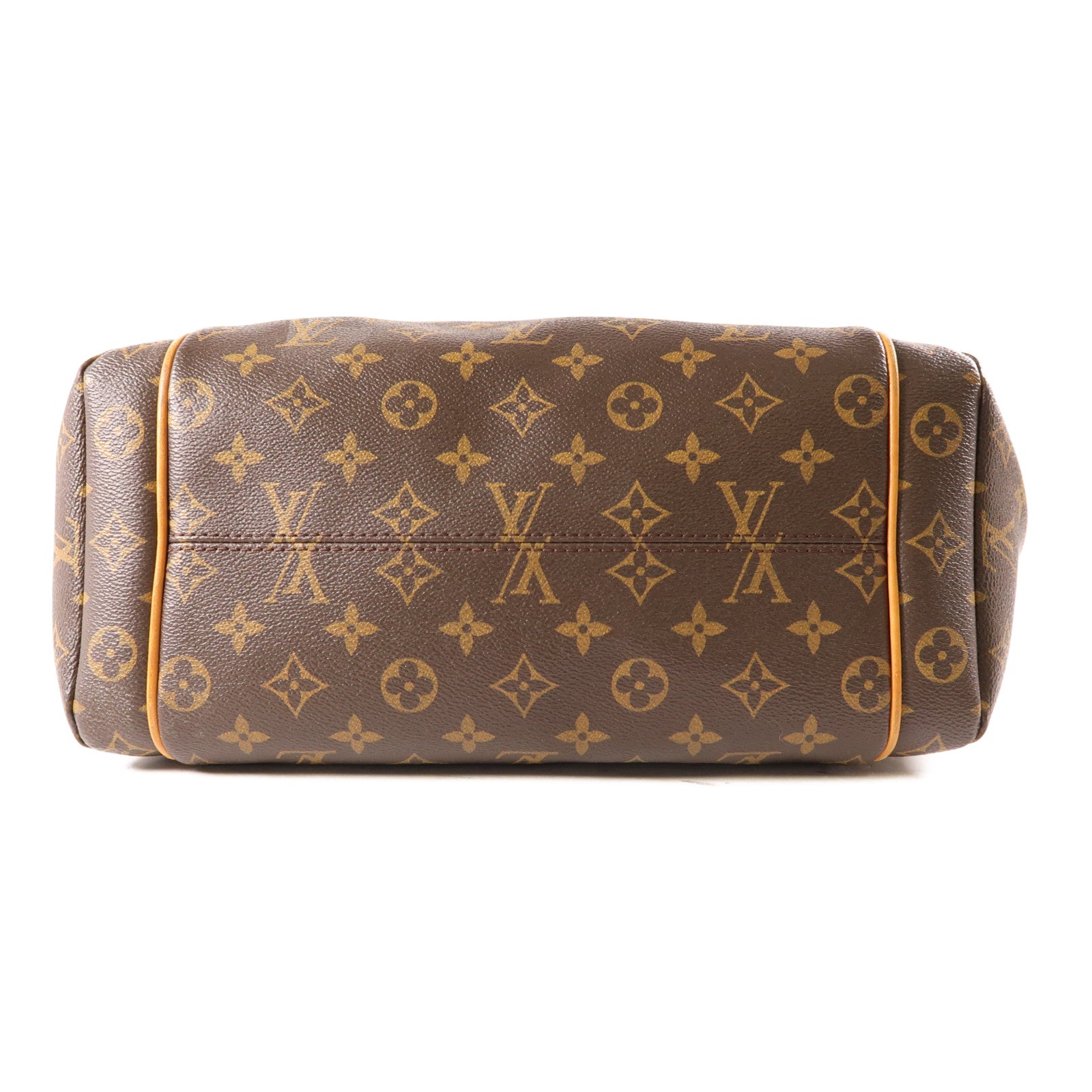LOUIS VUITTON Monogram Totally MM金扣肩背袋棕色