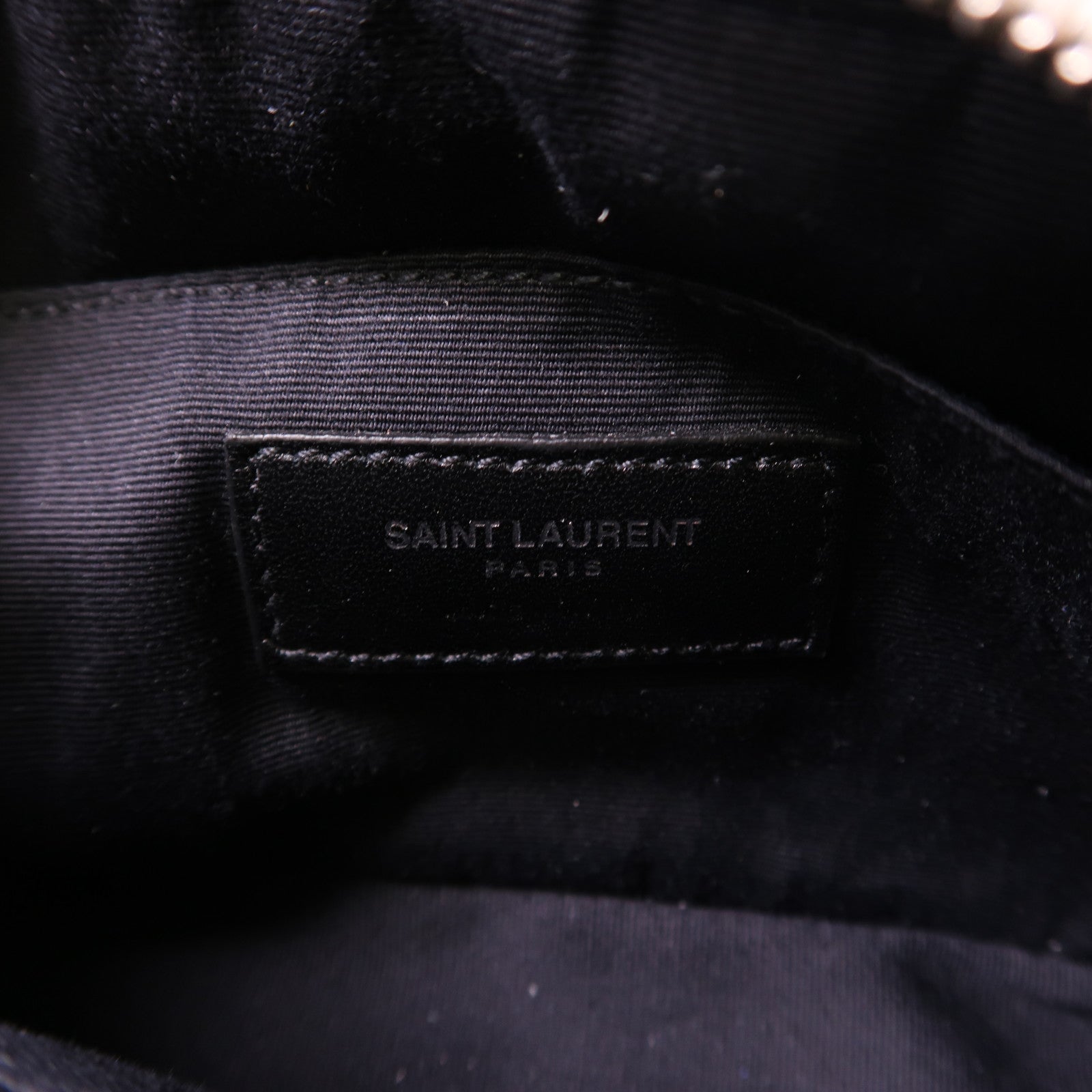 YVES SAINT LAURENT 皮革Waist Bag銀扣腰包