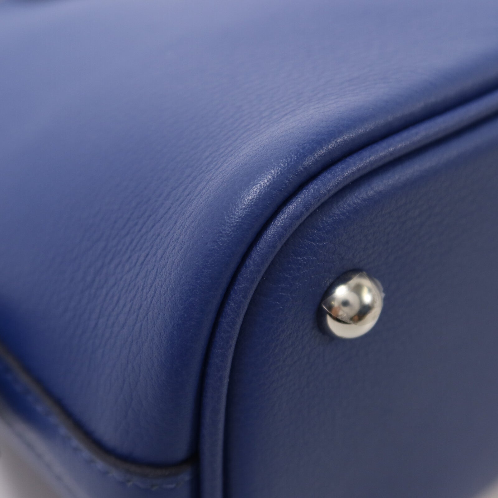 HERMES Evercolor皮革Bolide 25手挽肩背兩用袋Bleu Saphir/Cassis