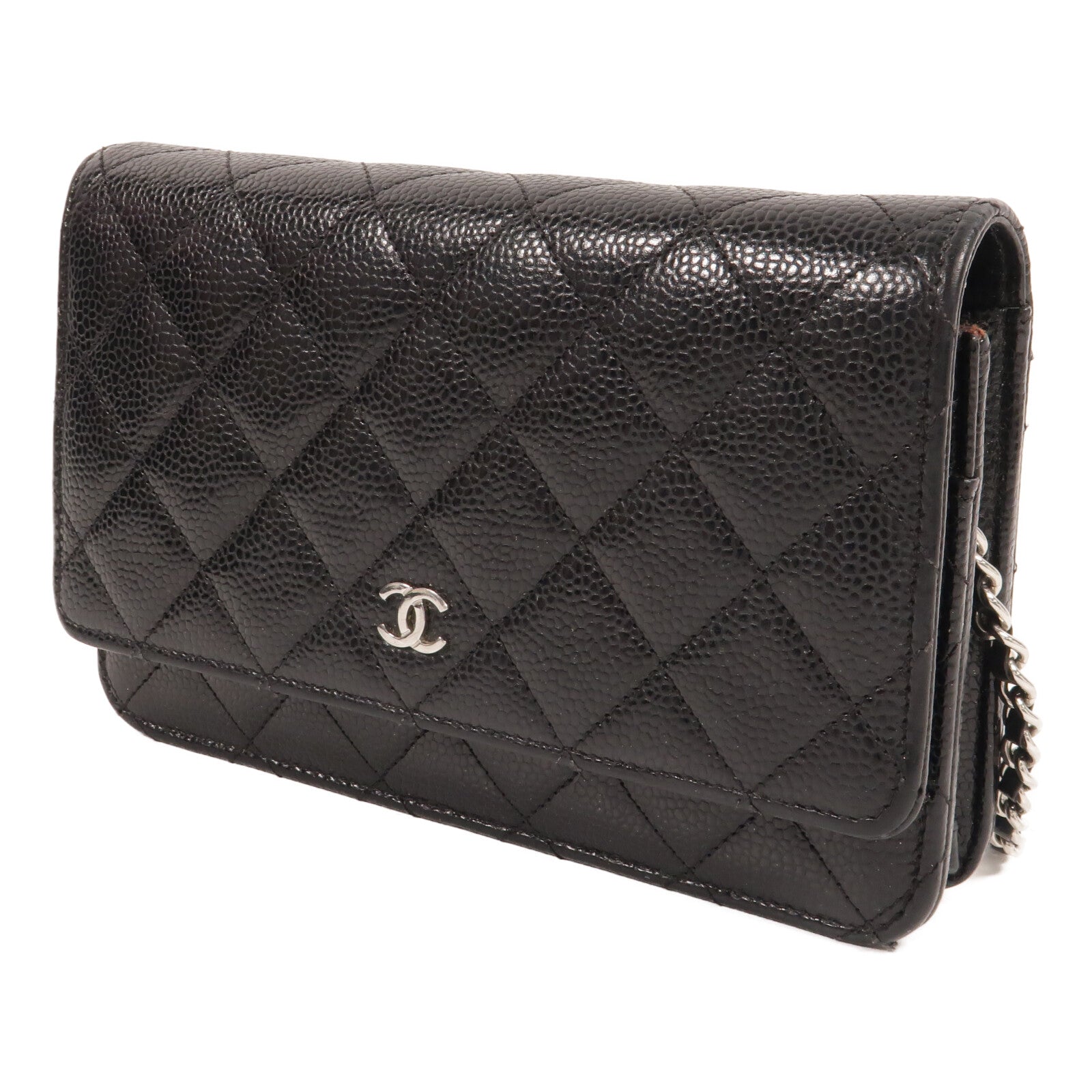 CHANEL 牛皮皮革WOC Wallet On Chain鏈帶肩背袋