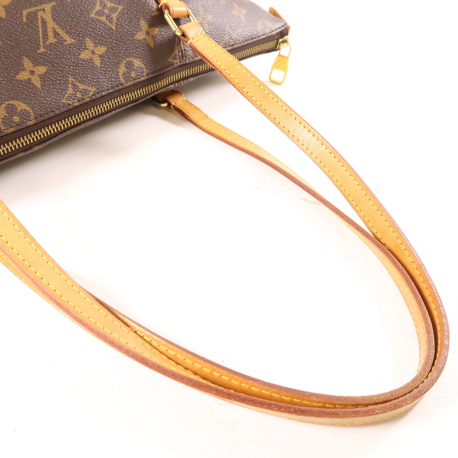 LOUIS VUITTON Monogram Totally MM金扣肩背袋棕色