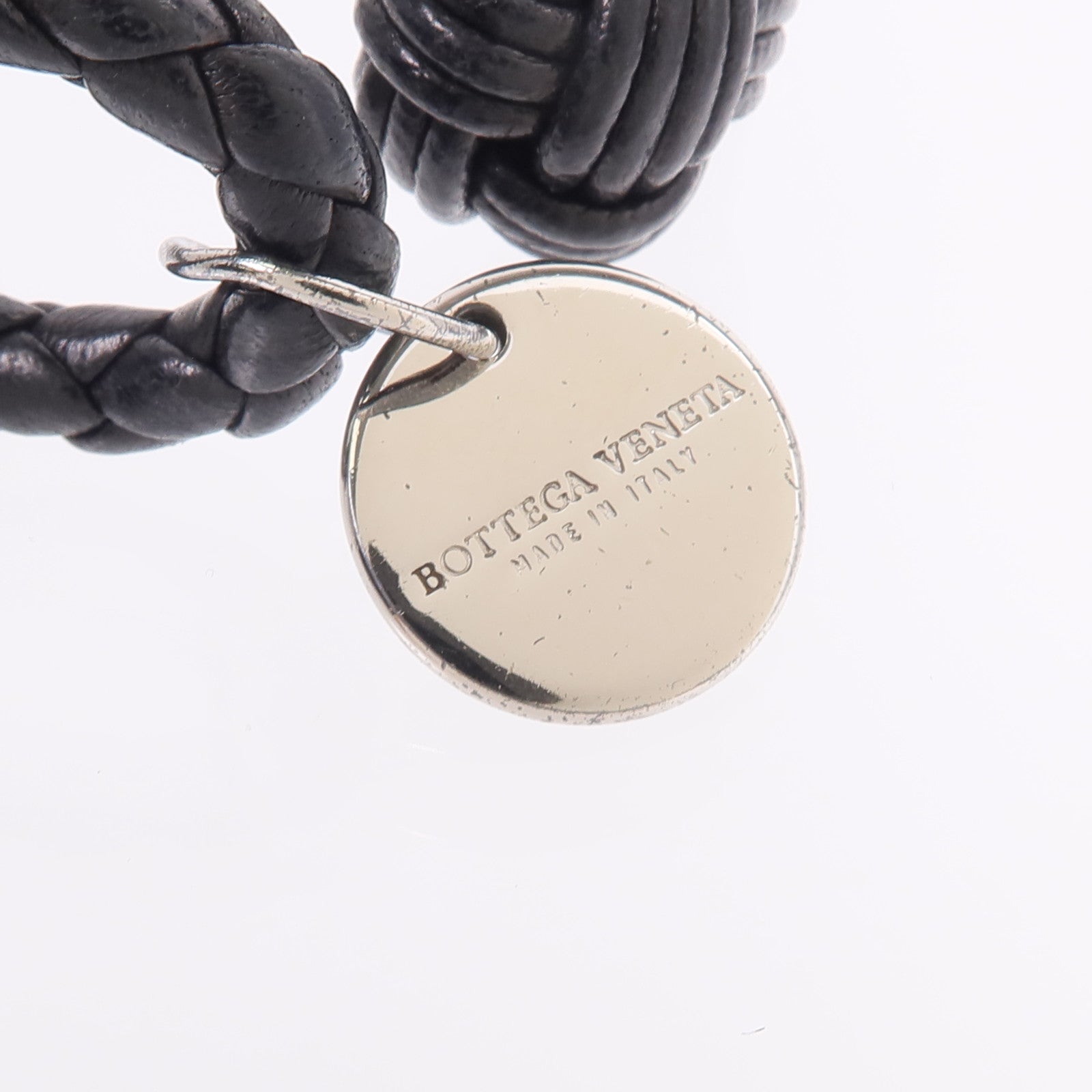 BOTTEGA VENETA 織紋皮革/925純銀Knot Bracelet手帶