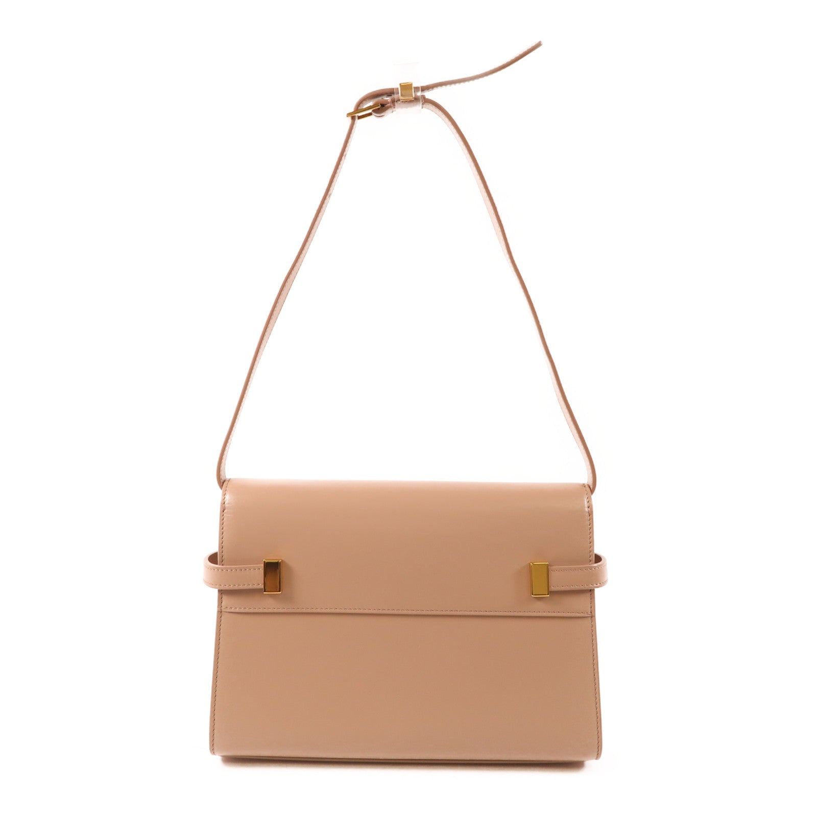 SAINT LAURENT 牛皮皮革Manhattan Bag Small金扣肩背袋