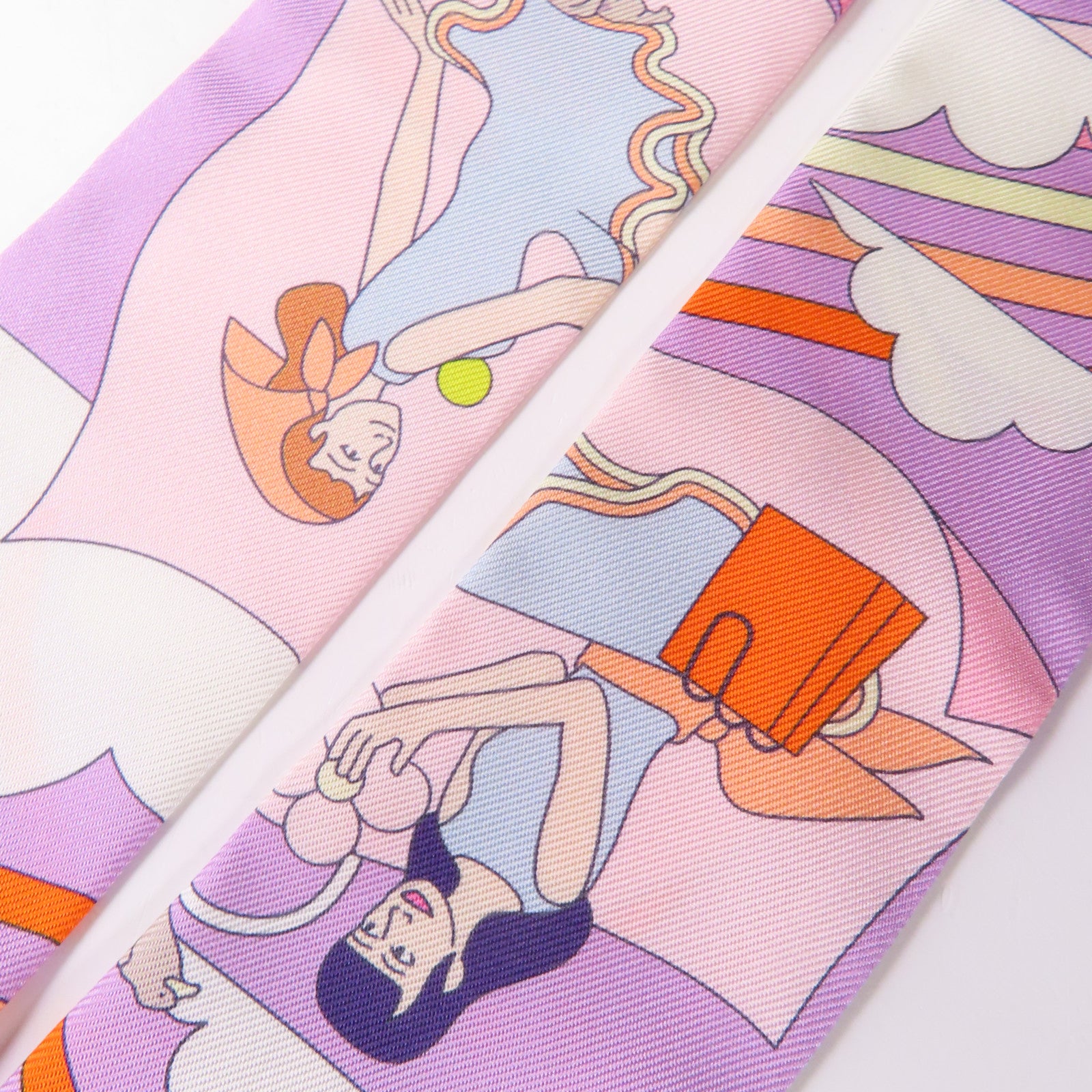 HERMES 絲質Twilly絲巾