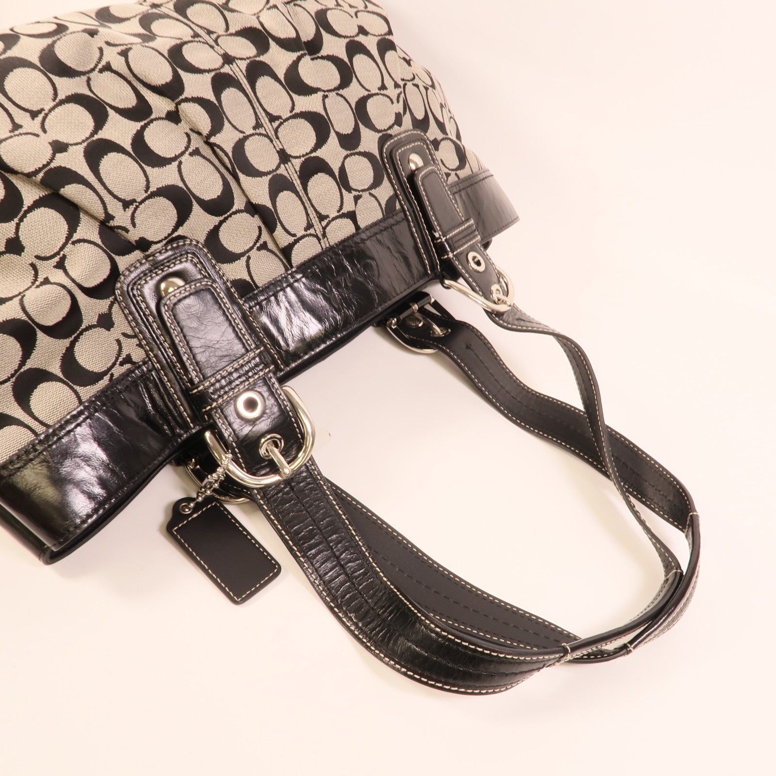 COACH 帆布Tote Bag肩背袋