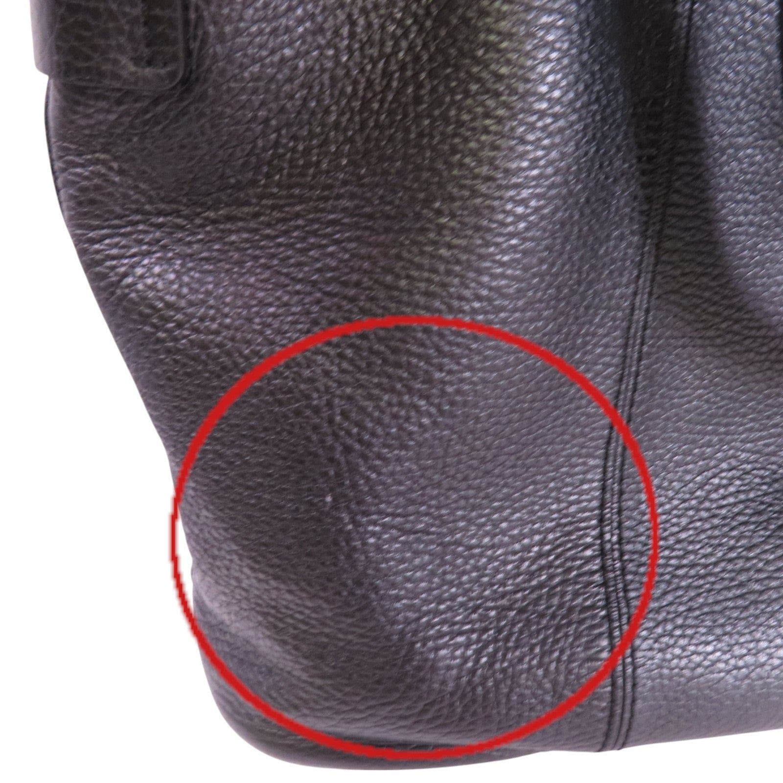 TOD'S 牛皮皮革Hand Bag銀扣手挽袋