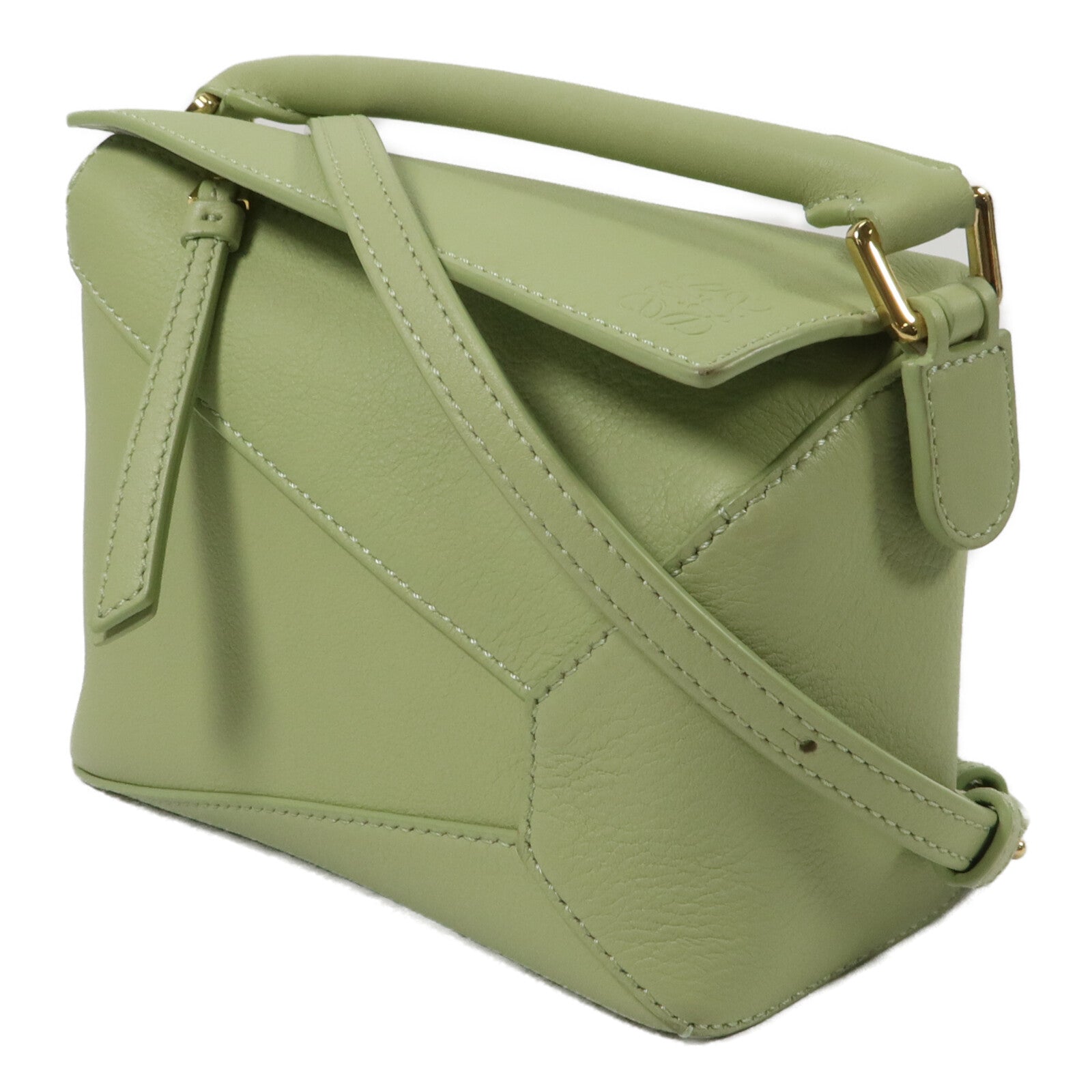 LOEWE 牛皮皮革Mini Puzzle Edge手挽肩背兩用袋