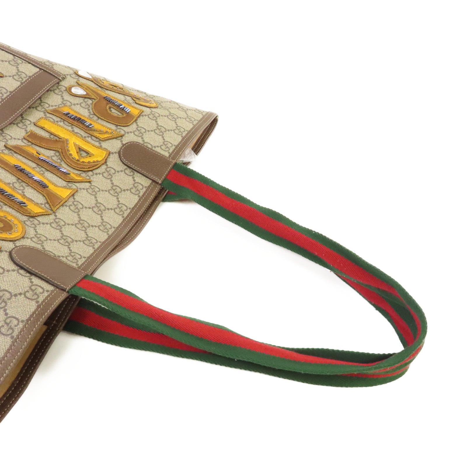 GUCCI 【激減優惠】塗層帆布Spiritismo Tote Bag肩背袋啡色