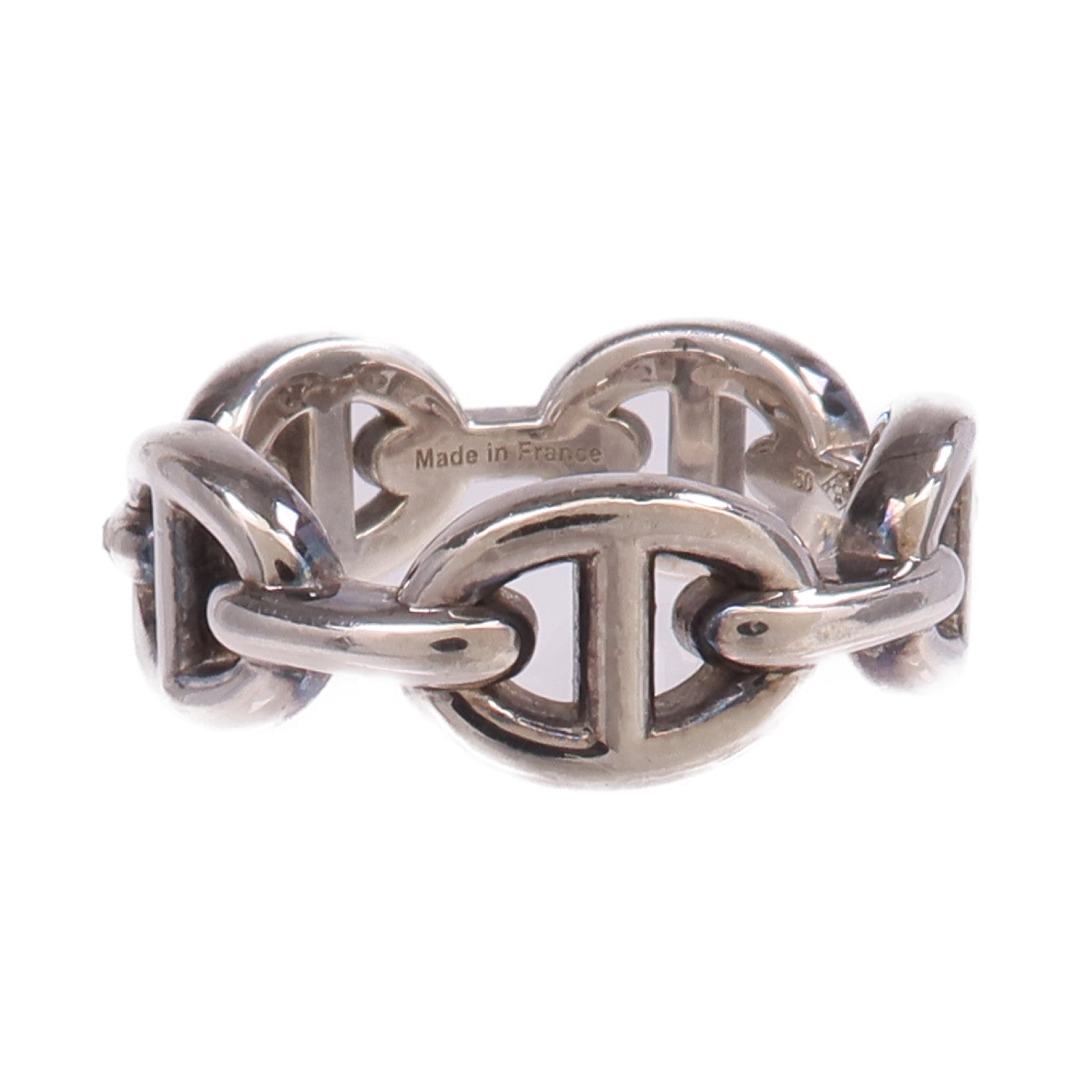 HERMES 925純銀Chaine d'ancre Ring戒指Hermes#50/US#5.25