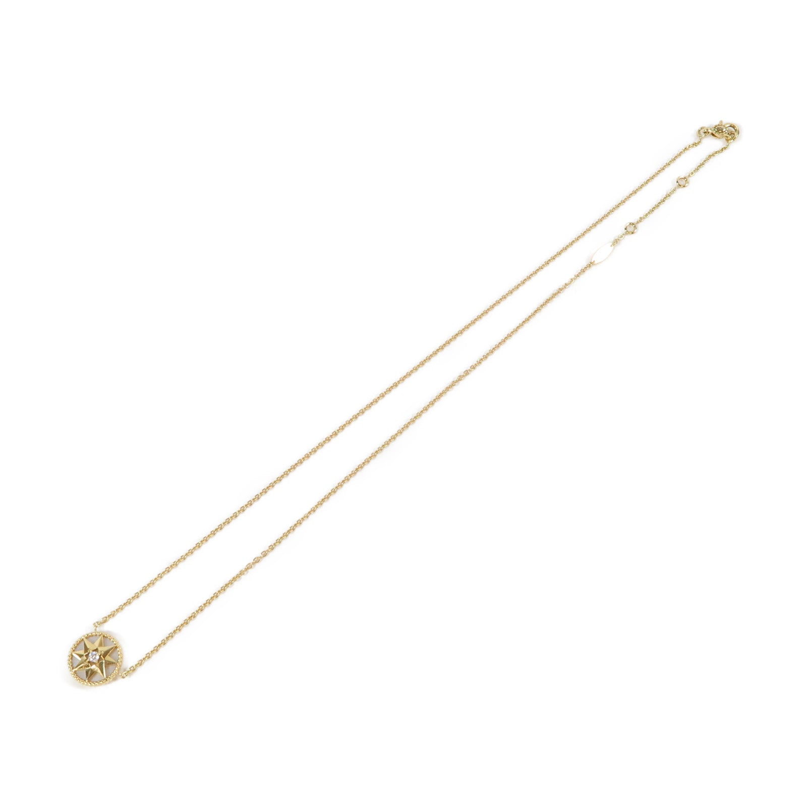 Dior 18K黃金Rose Des Vents項鍊#42cm