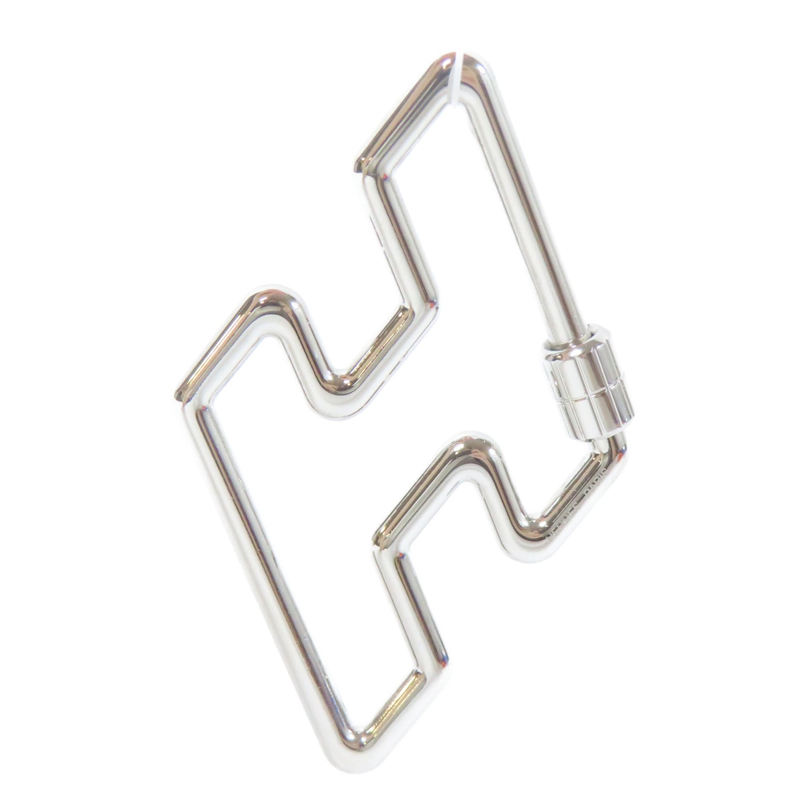 HERMES 金屬H Too Speed Key Ring鑰匙圈銀色