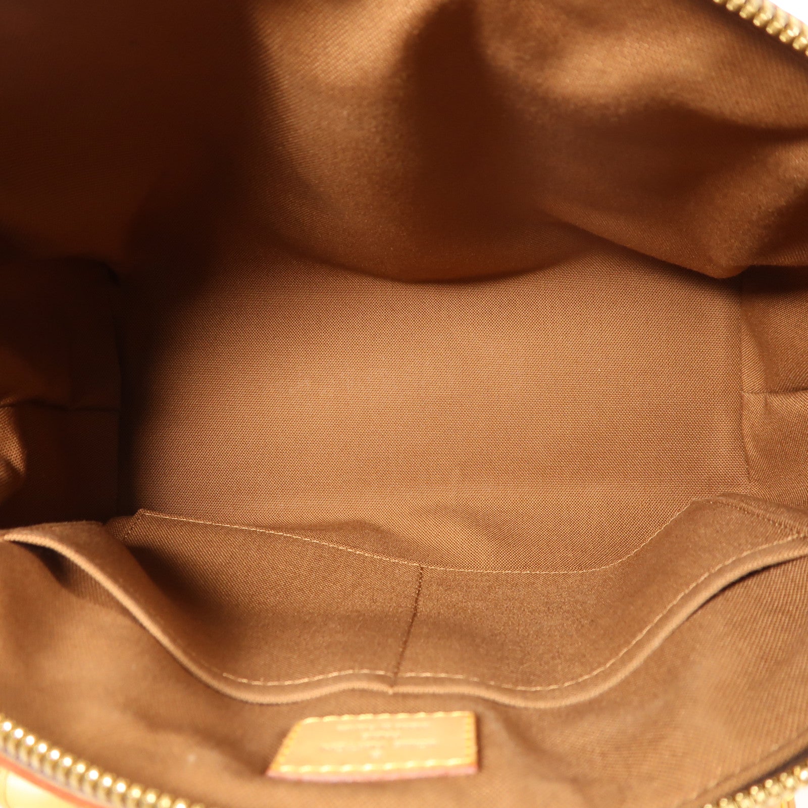 LOUIS VUITTON Monogram Tivoli PM金扣手挽袋棕色