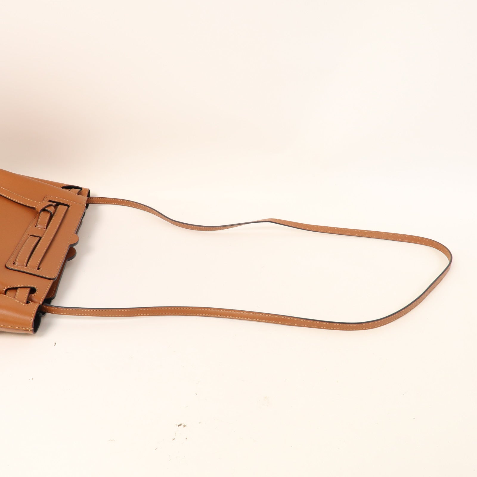 LOEWE 【激減優惠】牛皮皮革Mini Lazo金扣手挽肩背兩用袋啡色