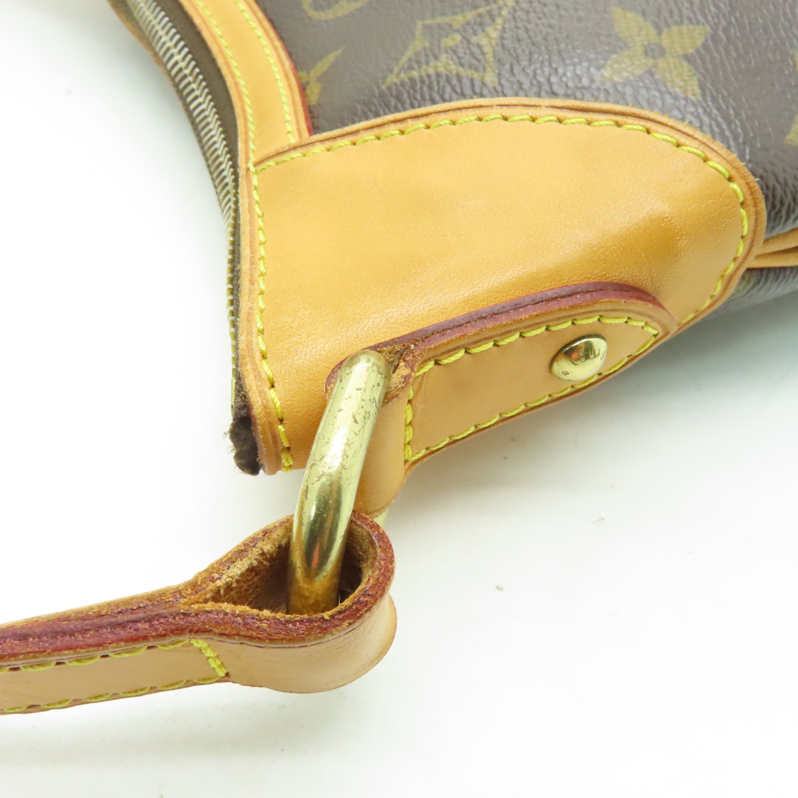 LOUIS VUITTON Monogram Odeon PM金扣肩背袋啡色