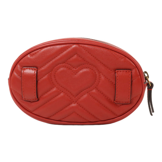 GUCCI 牛皮皮革GG Marmont Belt Bag腰包