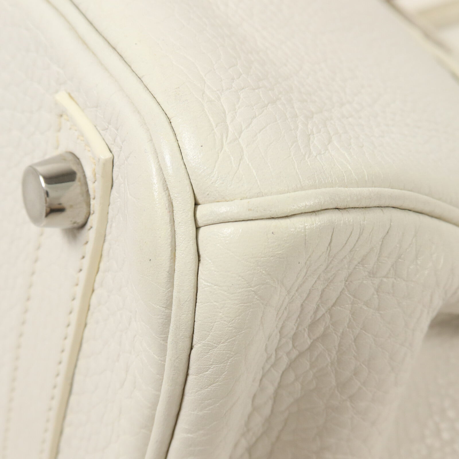 HERMES Togo皮革Birkin 30手挽袋Blanc