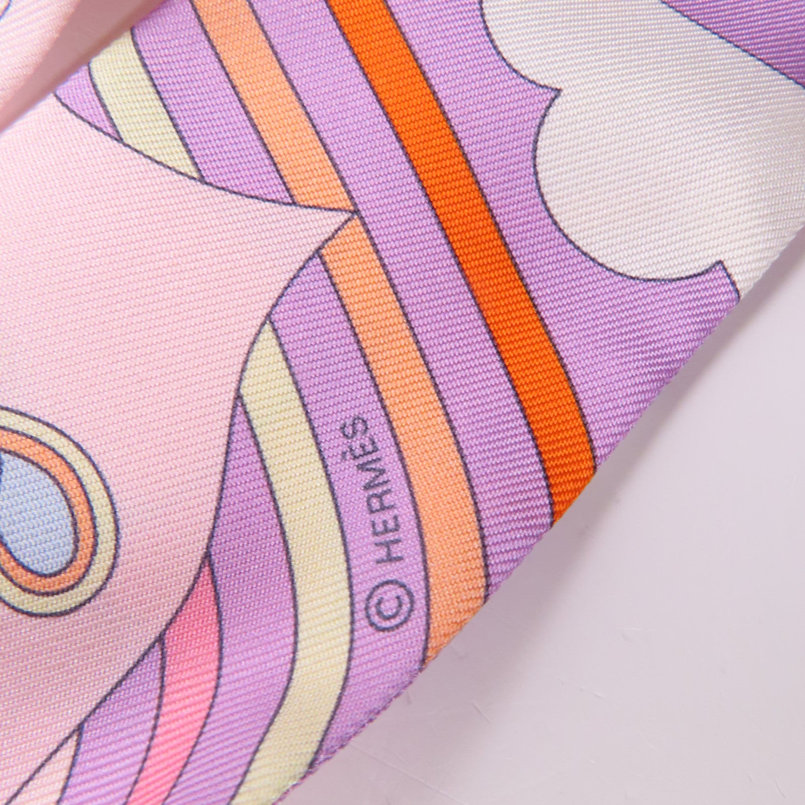 HERMES 絲質Twilly絲巾