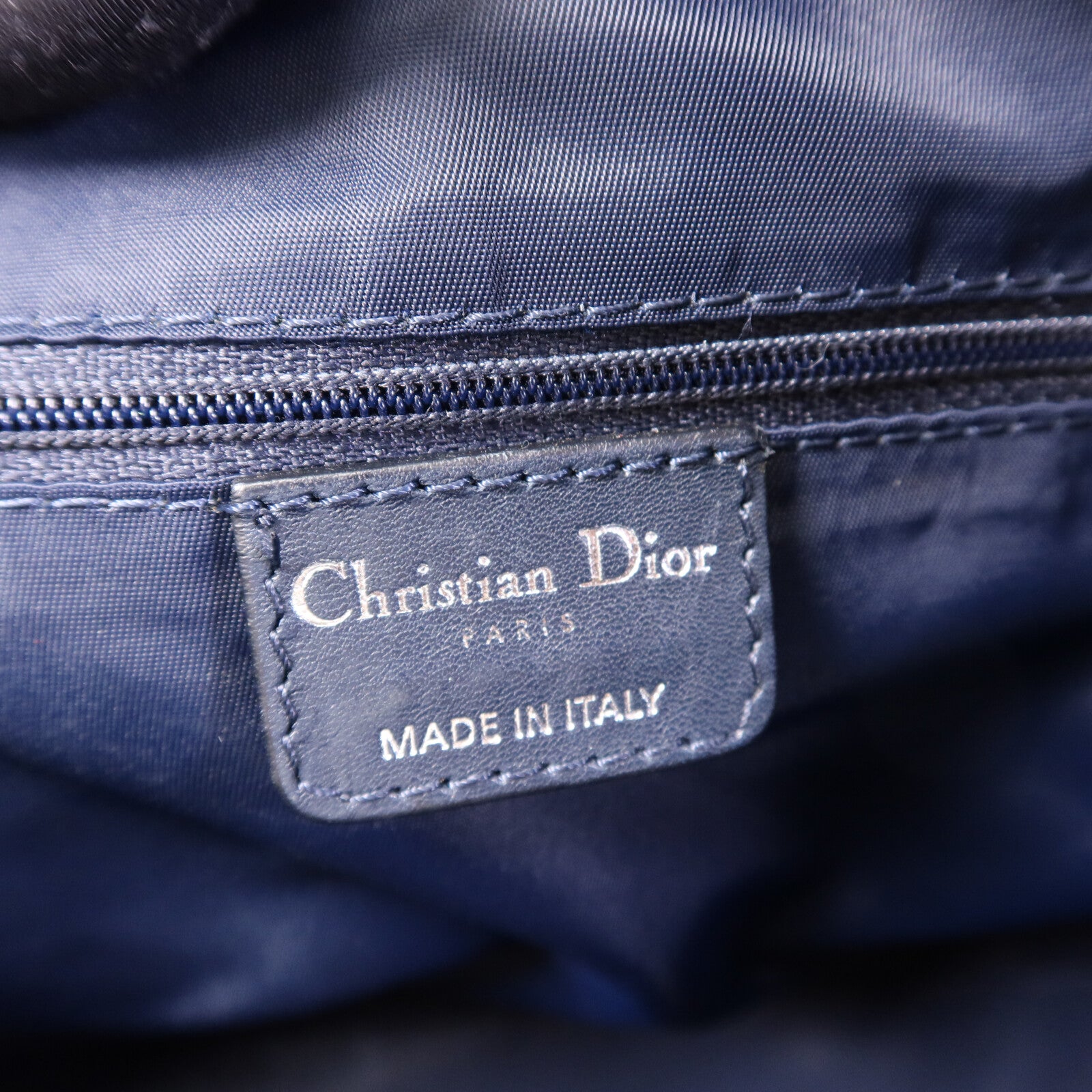 Dior 帆布Trotter銀扣肩背袋