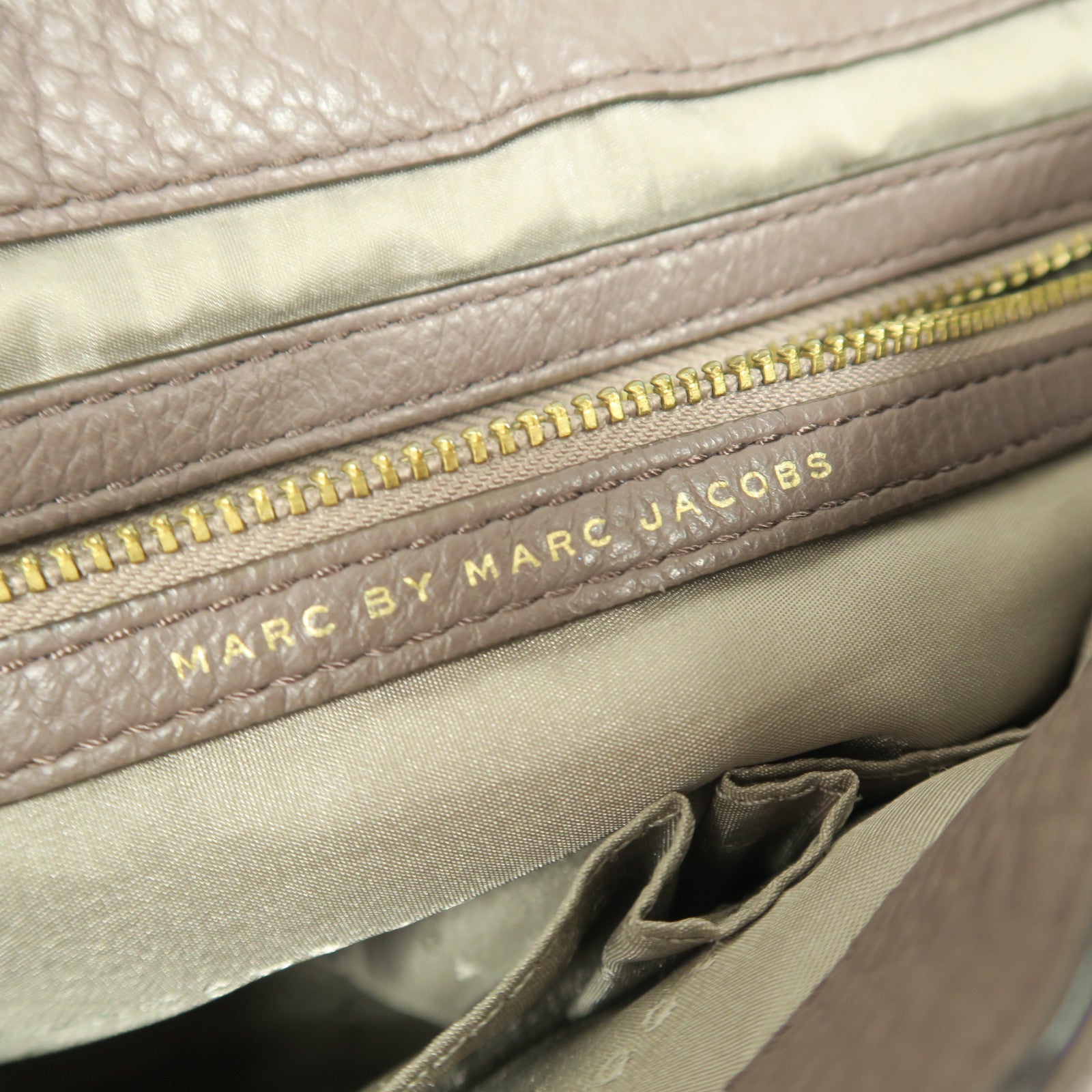 MARC JACOBS 【激減優惠】牛皮皮革Shoulder Bag金扣肩背袋粉紅色/啡色