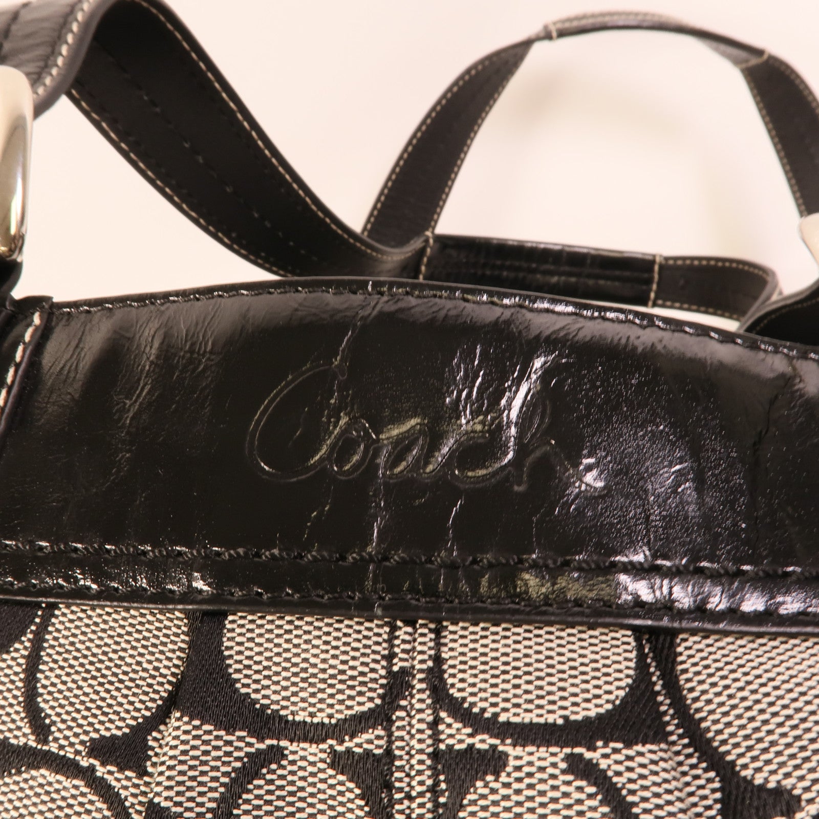 COACH 帆布Tote Bag肩背袋