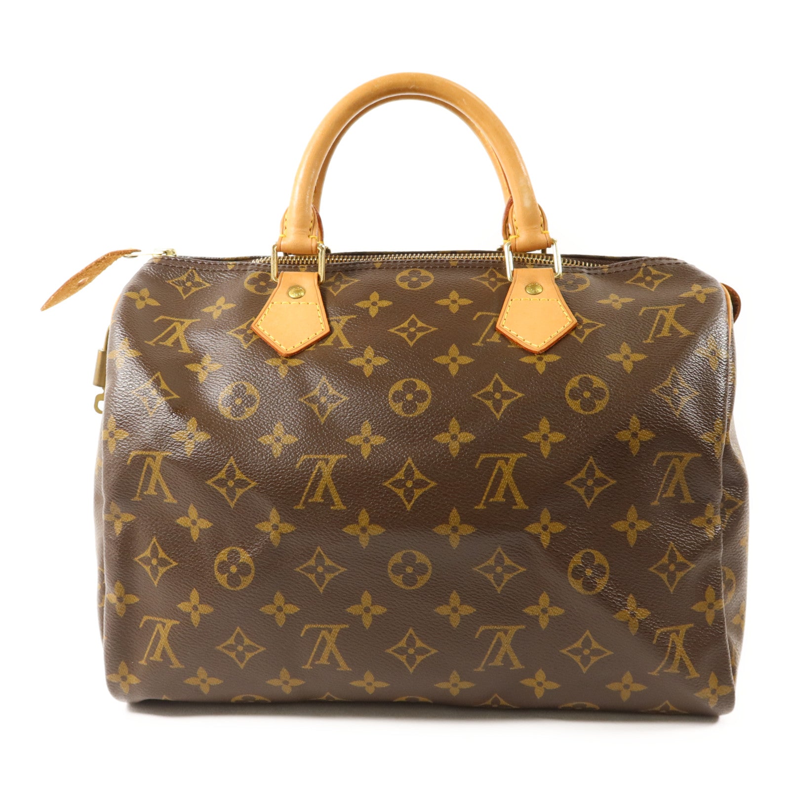 LOUIS VUITTON Monogram Speedy 30金扣手挽袋