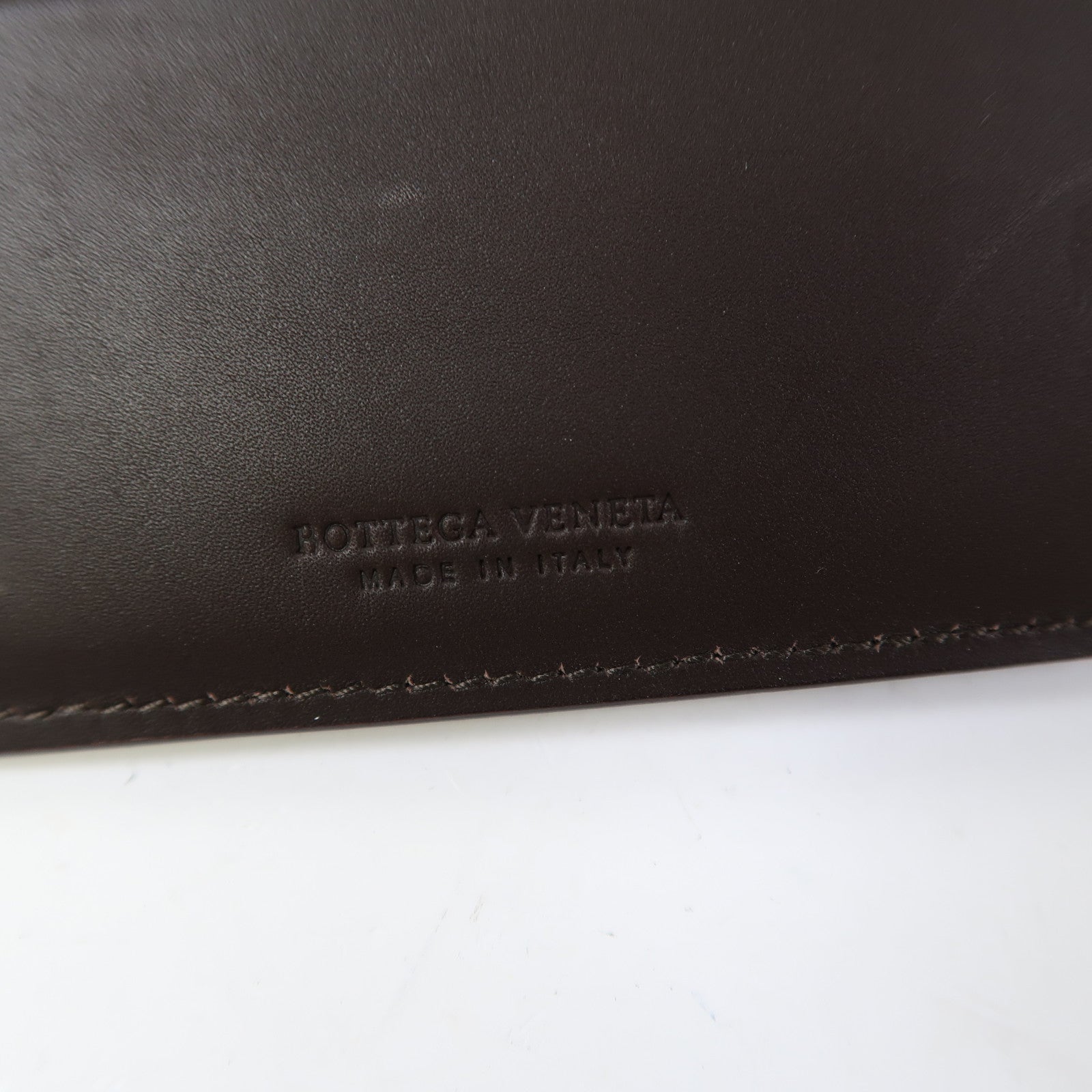 BOTTEGA VENETA 織紋牛皮皮革Wallet錢包啡色
