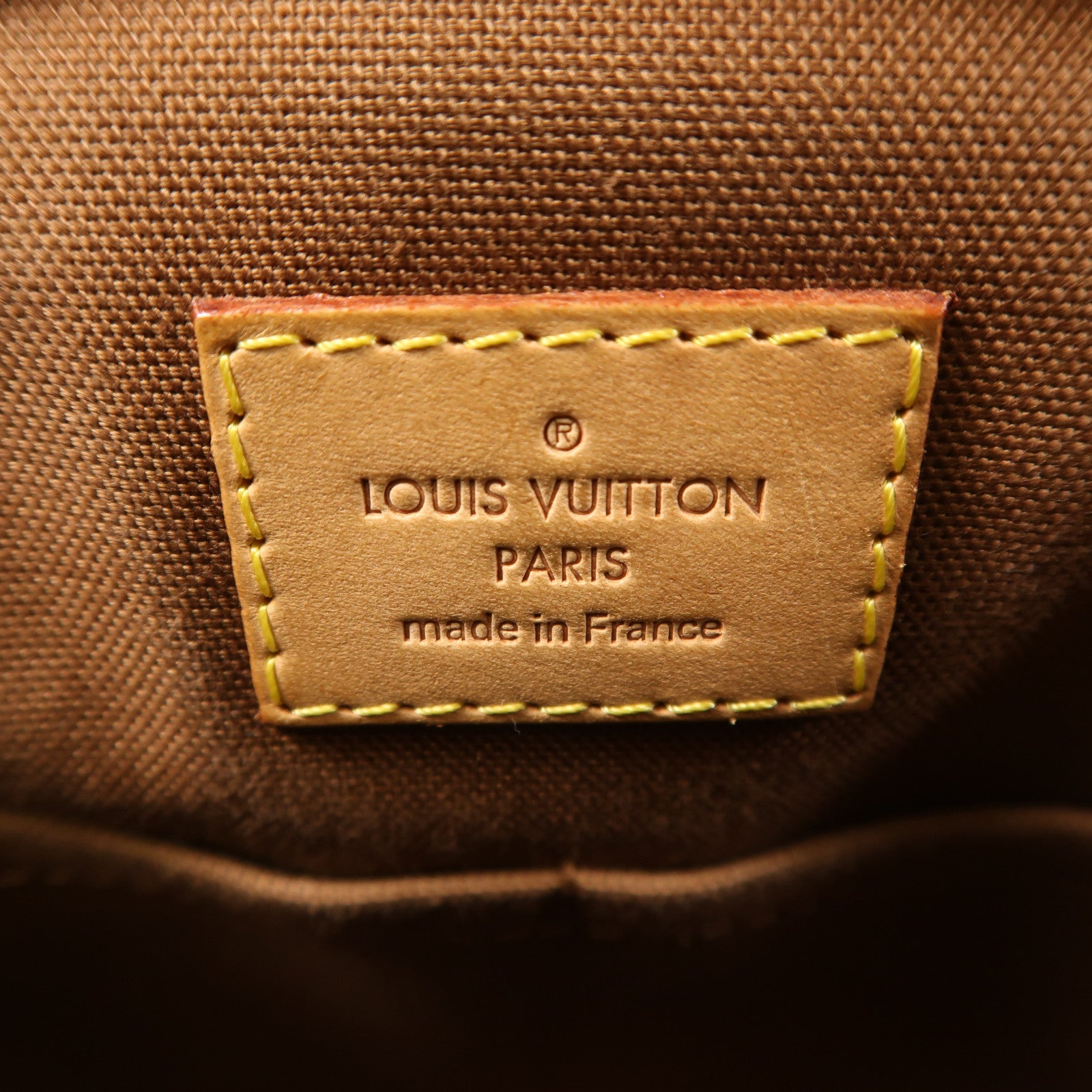 LOUIS VUITTON Monogram Tivoli PM金扣手挽袋棕色