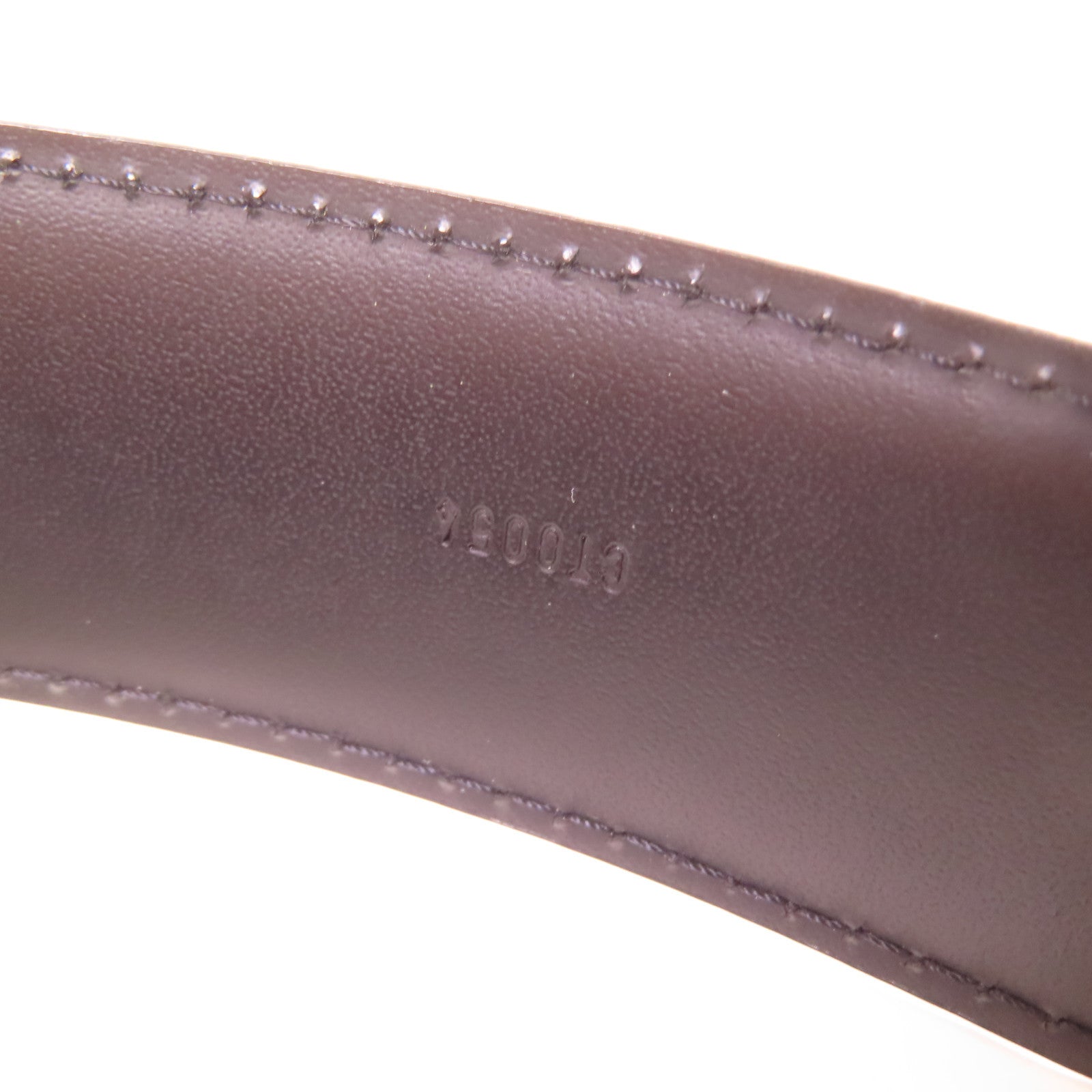 LOUIS VUITTON Epi Belt金扣皮帶黑色